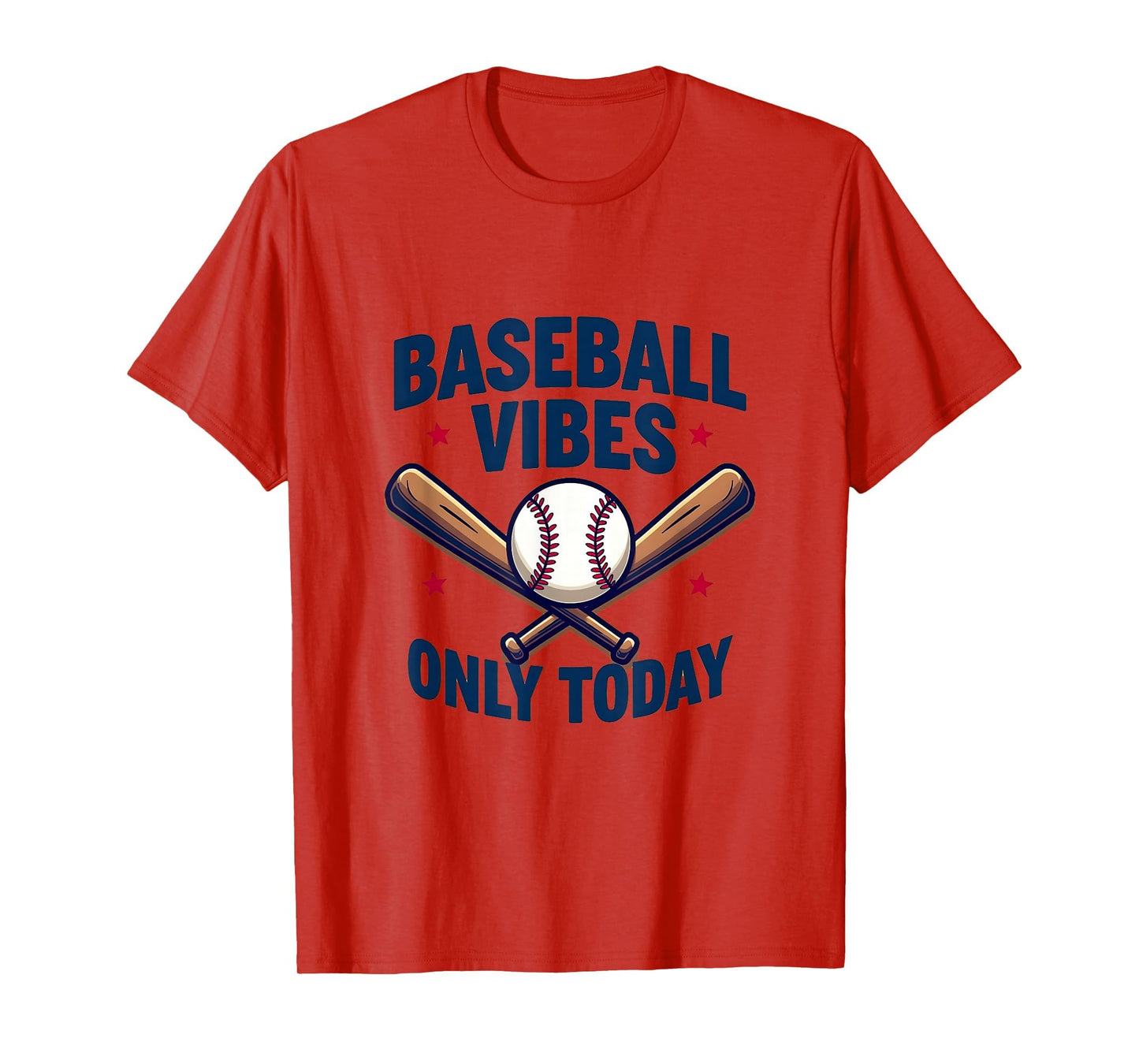 Baseball Vibes Only Today T-Shirt - Aesthetic Graphic Unisex - T-Shirt, Sweatshirt, Hoodie