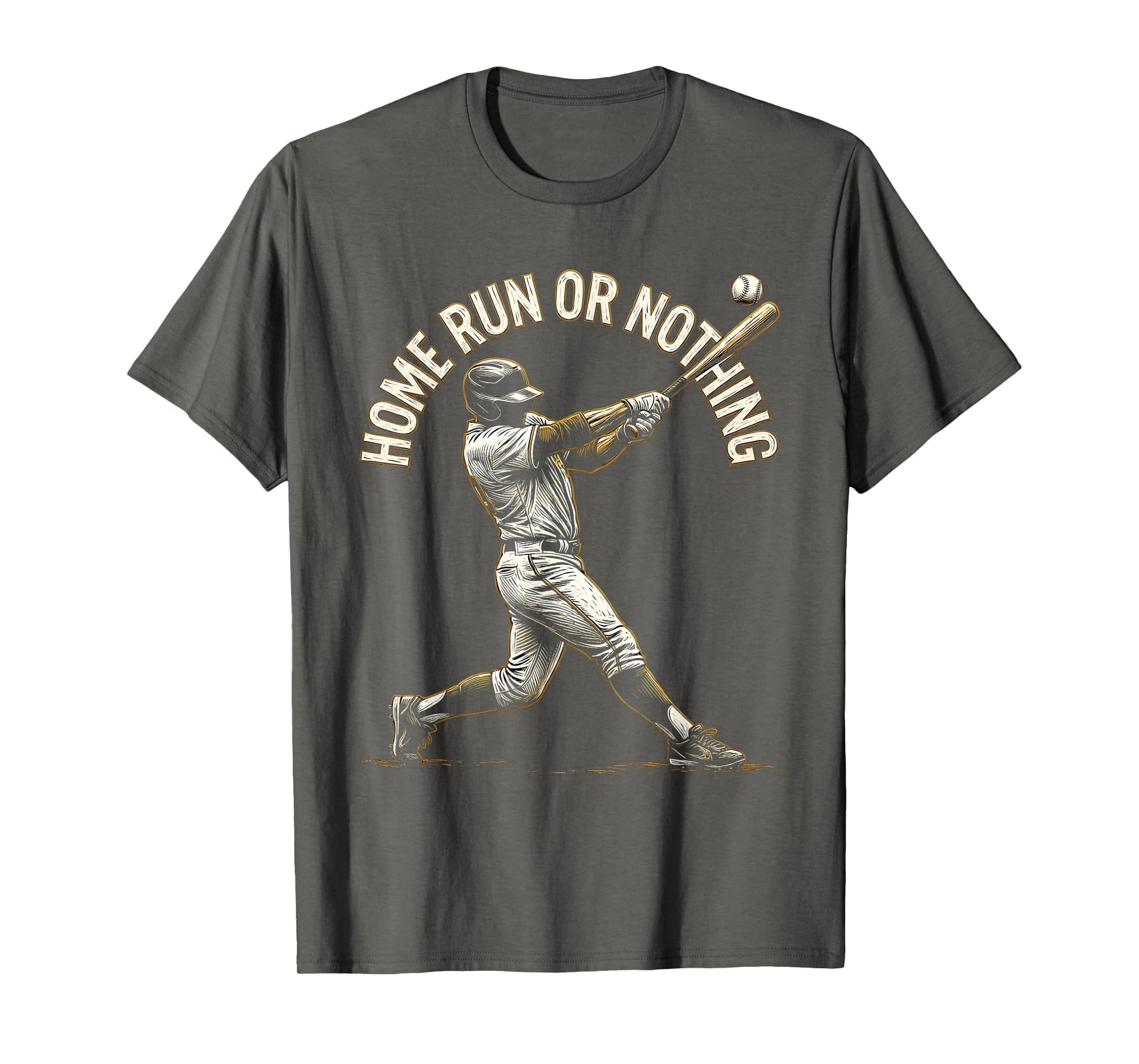 Home Run Or Nothing Softball T-Shirt - Minimalist Print for Adults - T-Shirt, Sweatshirt, Hoodie