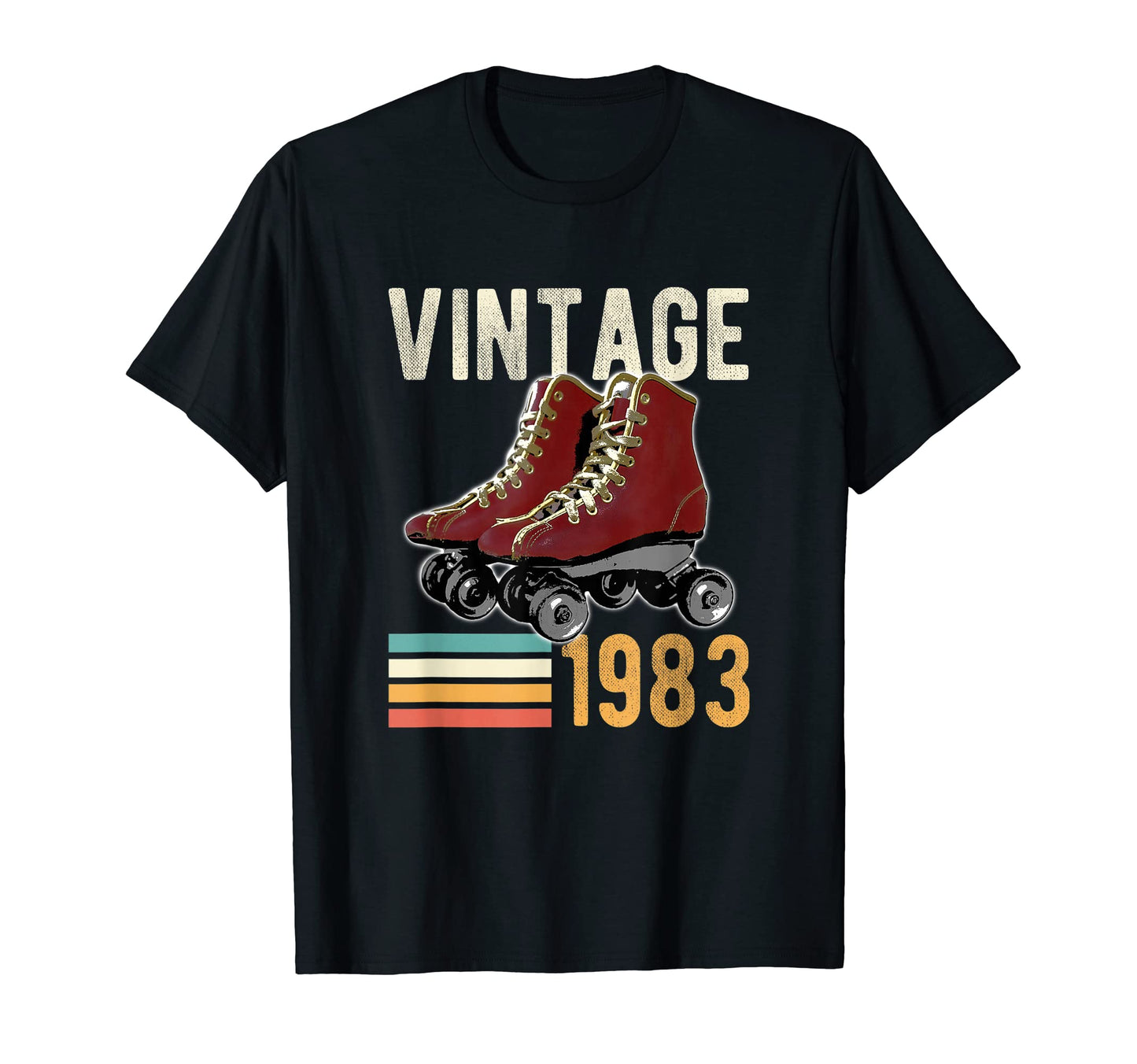 Funny 1983 Roller Skate 39Th T-Shirt - Custom Art Print for Adults - T-Shirt, Sweatshirt, Hoodie