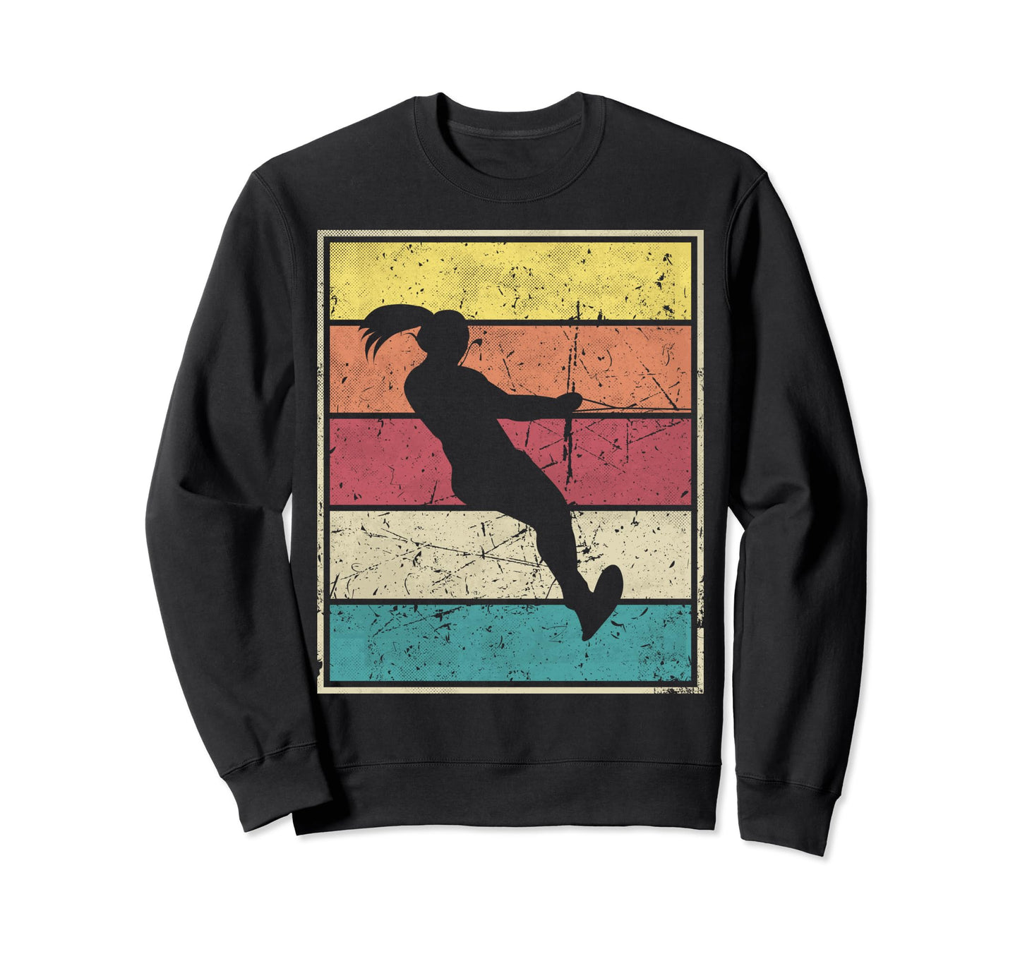Waterski Stripes Sweatshirt - Novelty Apparel Men Women - T-Shirt, Sweatshirt, Hoodie