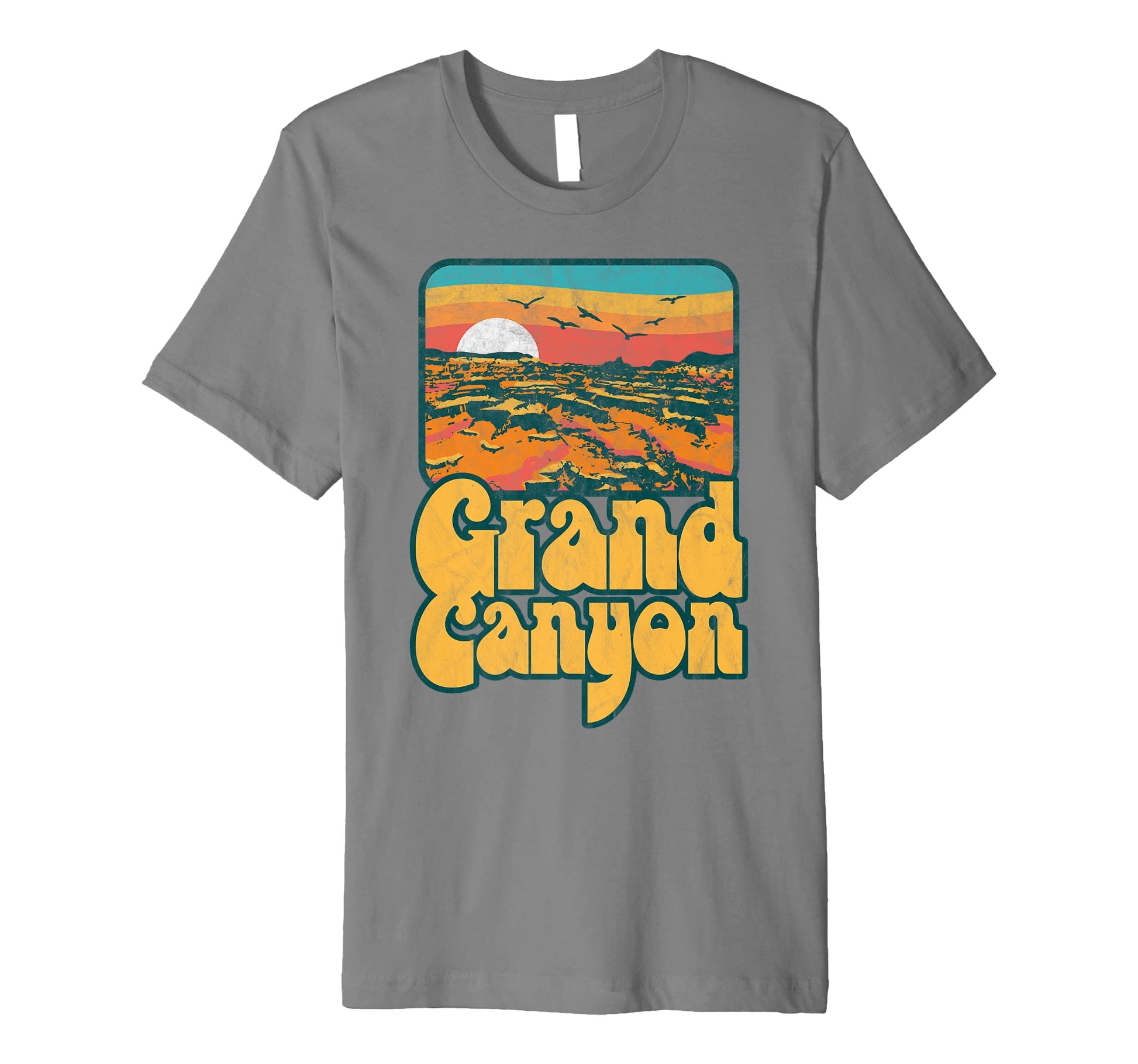 80S Grand Canyon National Park Souvenir T-Shirt - Minimalist Print Unisex - T-Shirt, Sweatshirt, Hoodie