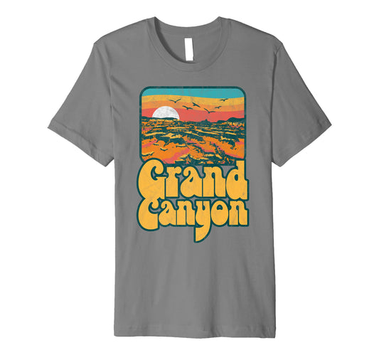 80S Grand Canyon National Park Souvenir T-Shirt - Minimalist Print Unisex - T-Shirt, Sweatshirt, Hoodie
