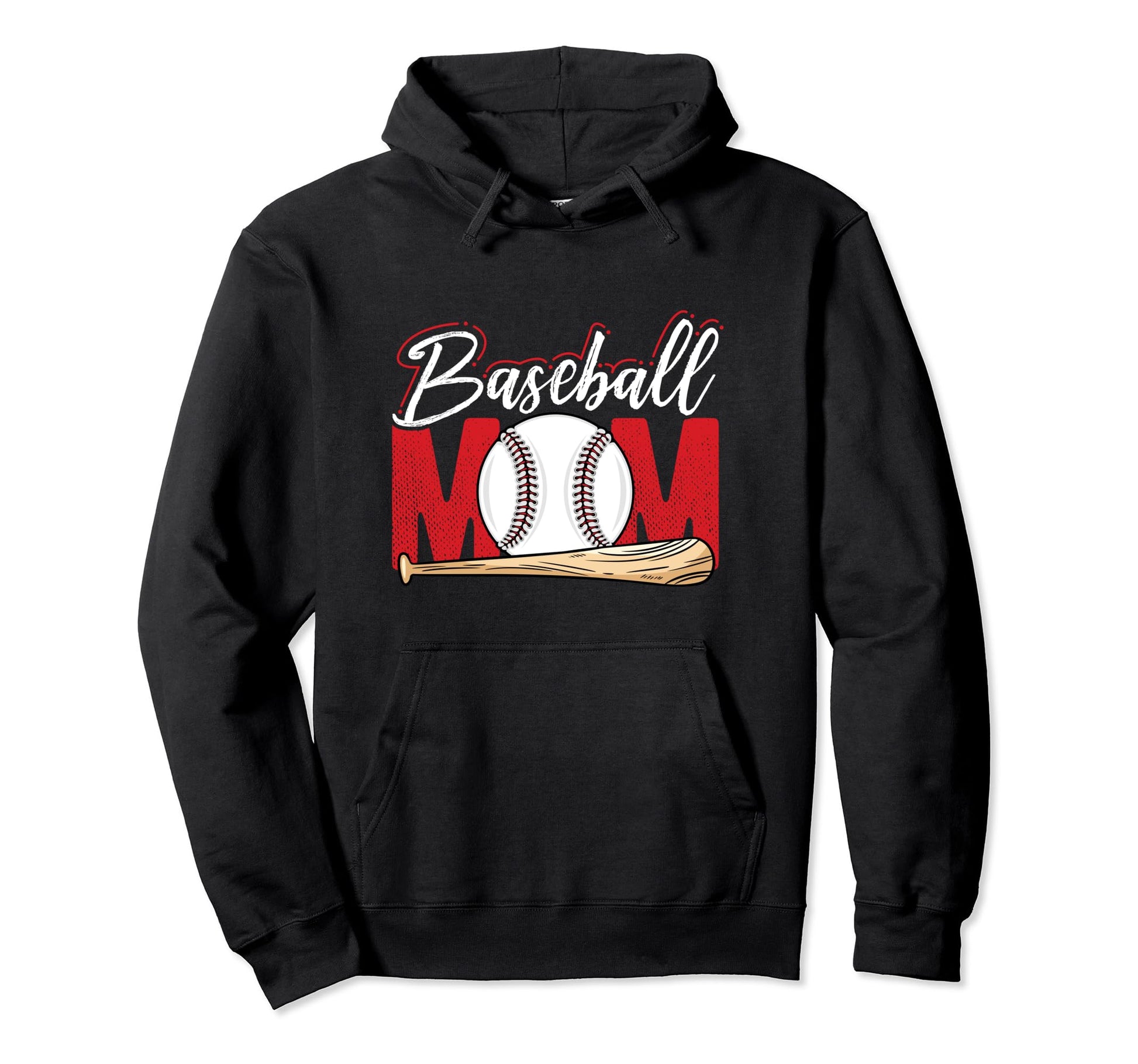 Baseball Mom Mothers Day Homerun Best Hoodie - Trendy Graphic for Adults - T-Shirt, Sweatshirt, Hoodie