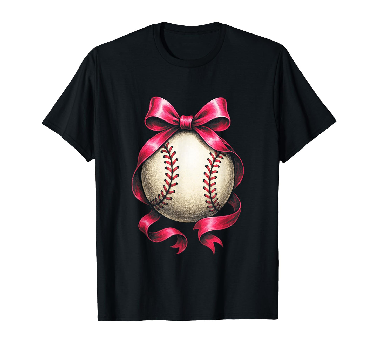 Baseball Mama Sport Bow Fun T-Shirt - Fun Novelty Design Men Women - T-Shirt, Sweatshirt, Hoodie