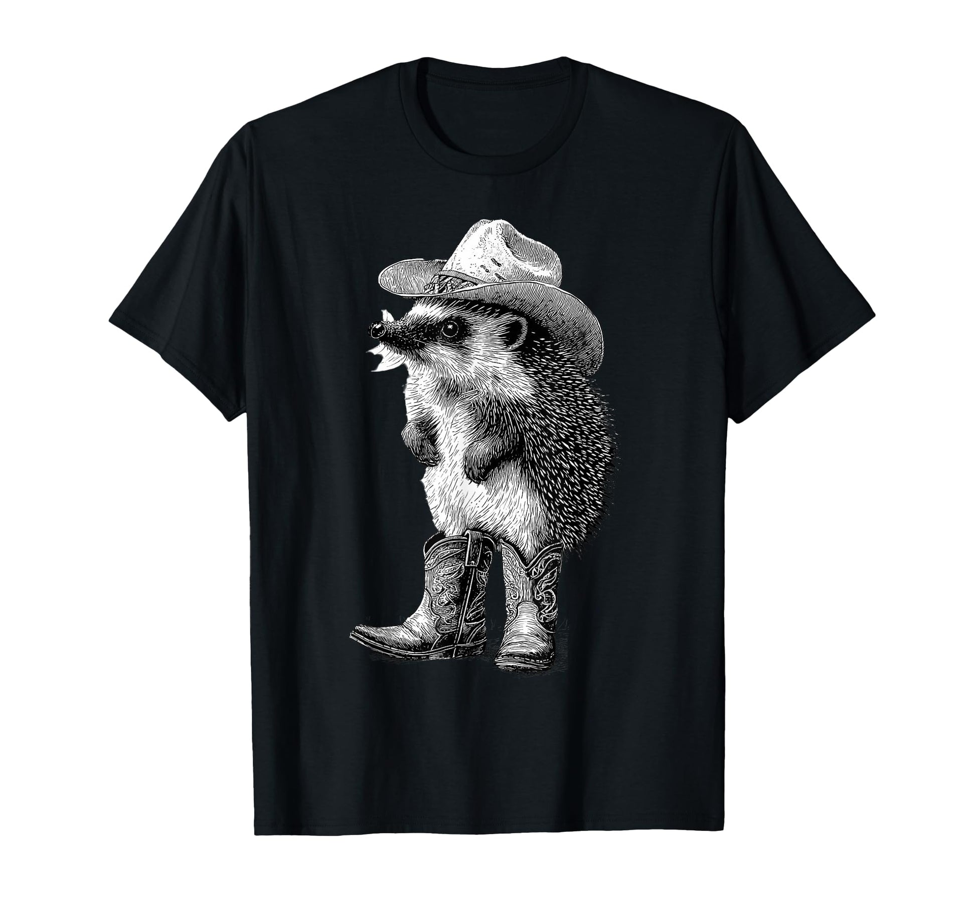 Country Cowboy Hedgehog Rodeo Cowgirl T-Shirt - Aesthetic Graphic Unisex - T-Shirt, Sweatshirt, Hoodie