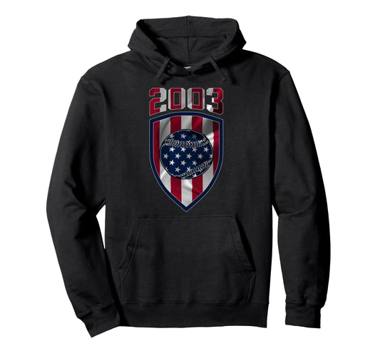 2003 Baseball 23Rd Birthday Hoodie - Casual Everyday Wear for Adults - T-Shirt, Sweatshirt, Hoodie