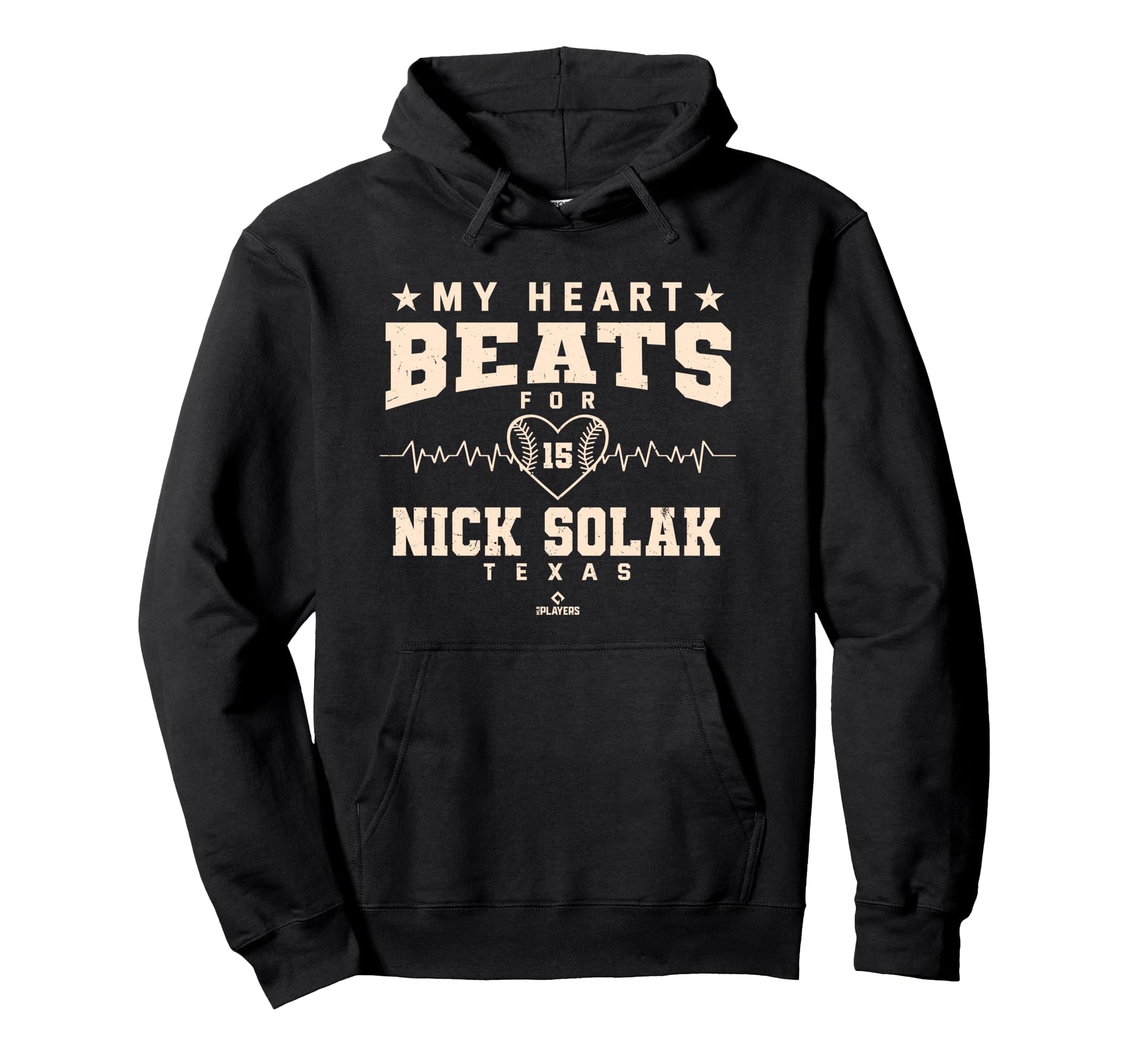 My Heart Beats Nick Solak Texas Hoodie - Fun Novelty Design Unisex - T-Shirt, Sweatshirt, Hoodie