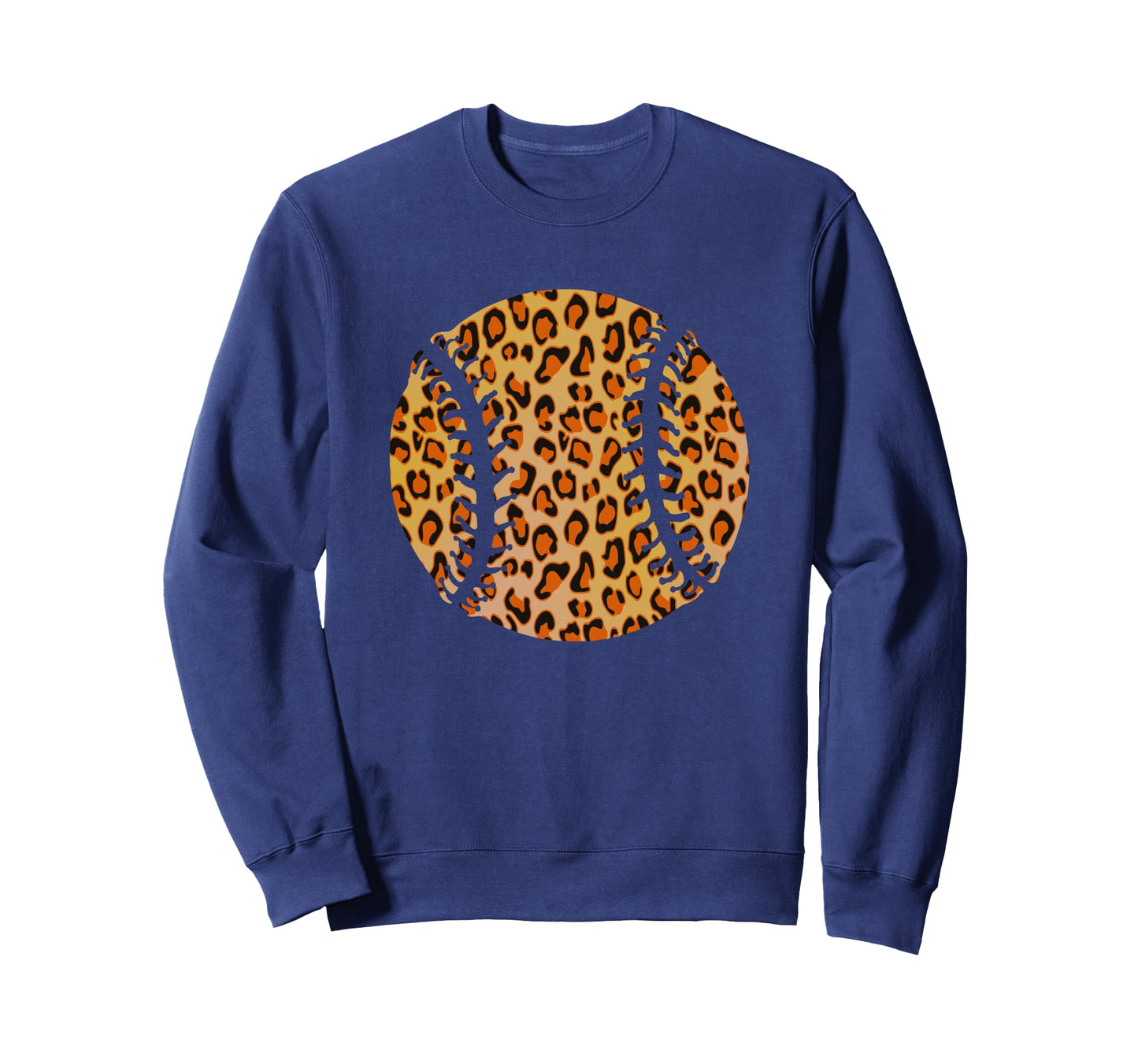 Leopard Softball Sweatshirt - Fun Novelty Design for Adults - T-Shirt, Sweatshirt, Hoodie