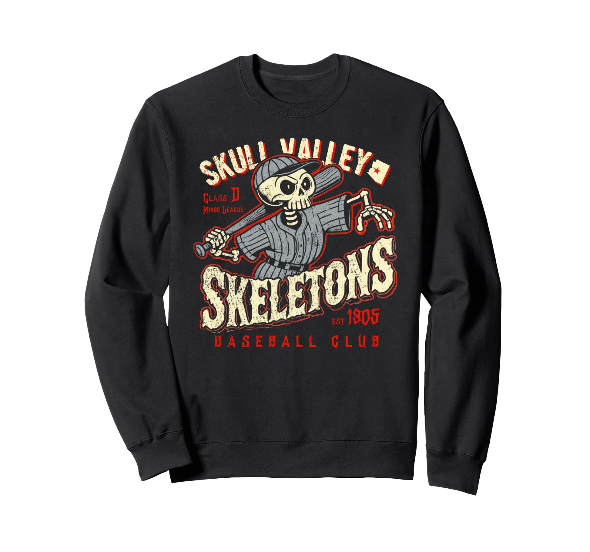Halloween Skull Valley Skeletons Sweatshirt - Minimalist Print Men Women - T-Shirt, Sweatshirt, Hoodie