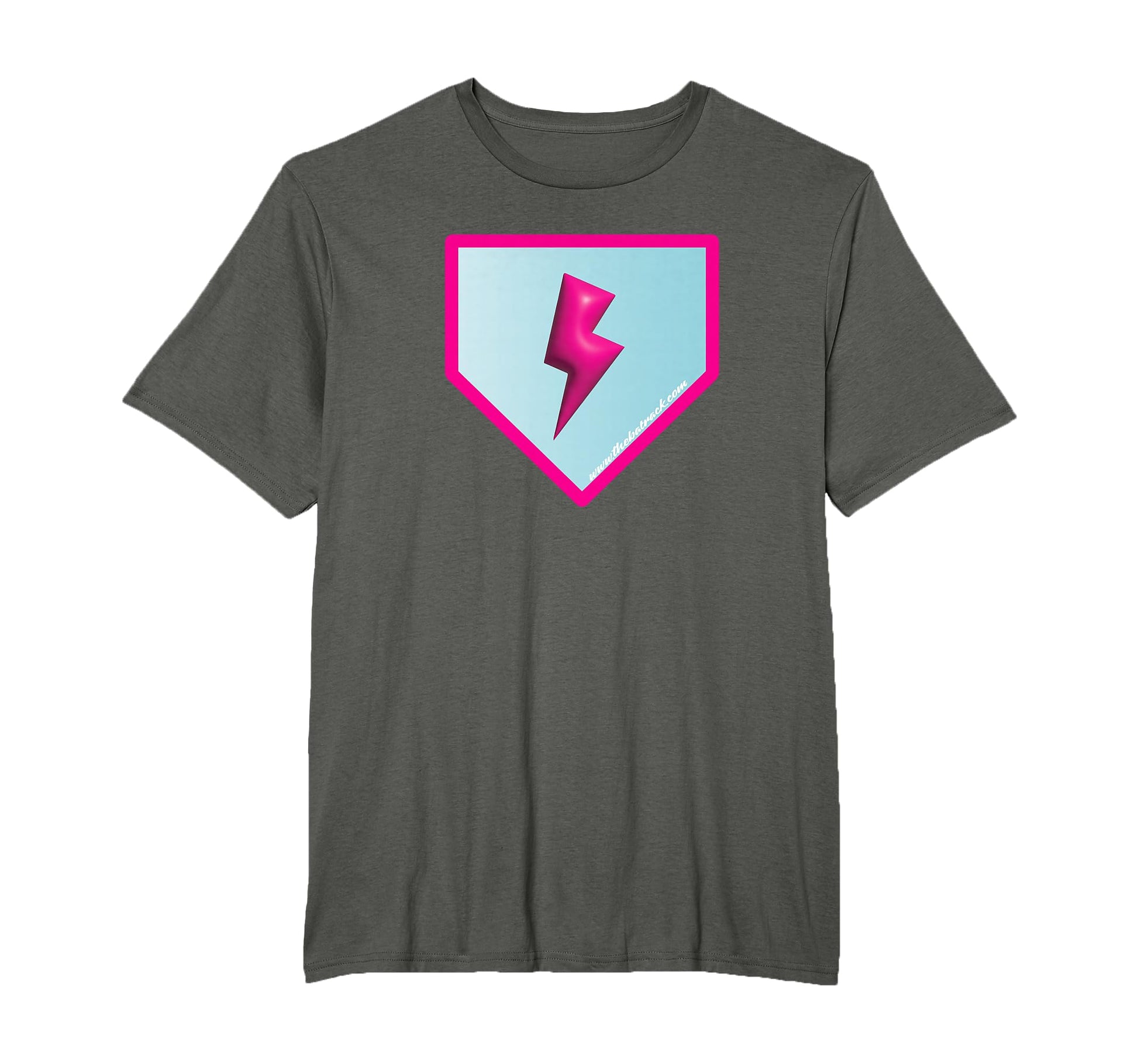 Baseball Home Plate Lightning Bolt T-Shirt - Fun Novelty Design Men Women - T-Shirt, Sweatshirt, Hoodie