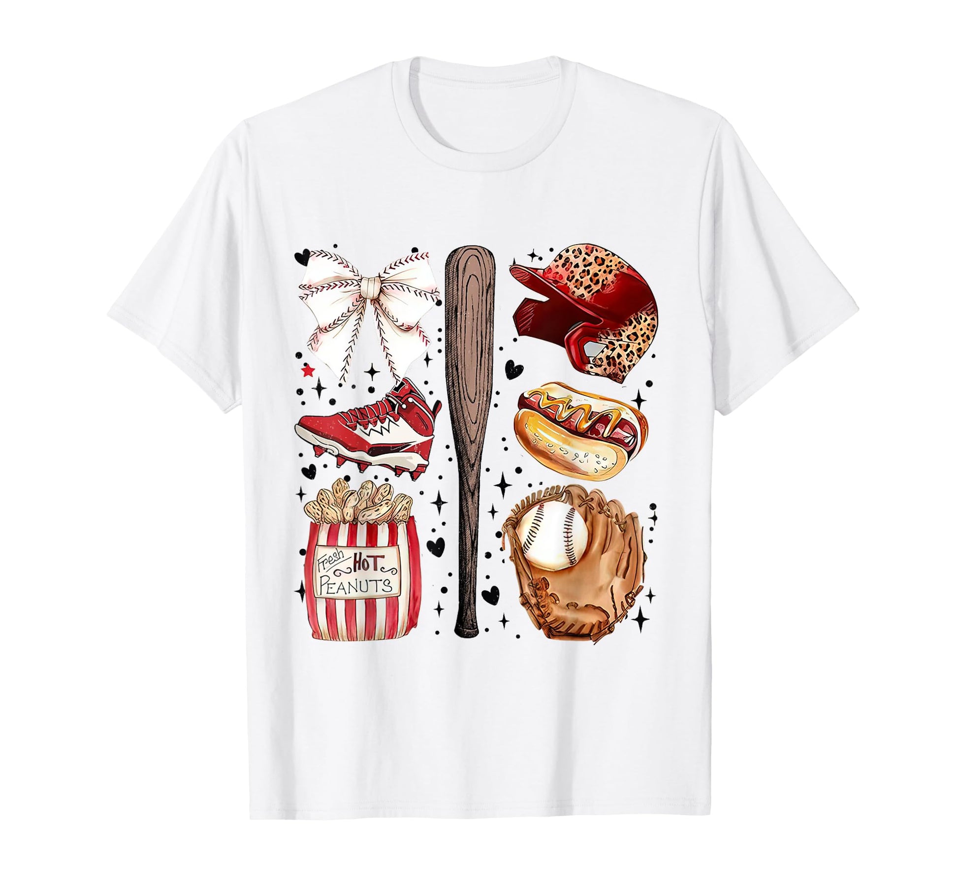 Coquette Baseball Game Day Hey T-Shirt - Minimalist Print for Adults - T-Shirt, Sweatshirt, Hoodie