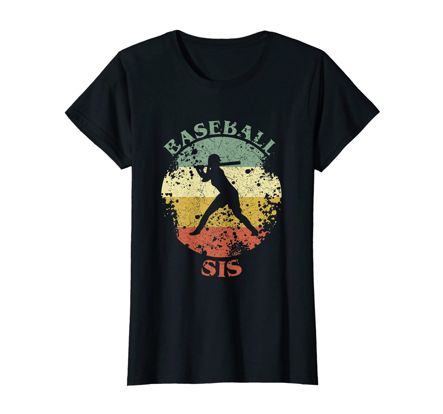 Baseball Sis Distressed Baseball Sister T-Shirt - Unique Graphic for Adults - T-Shirt, Sweatshirt, Hoodie