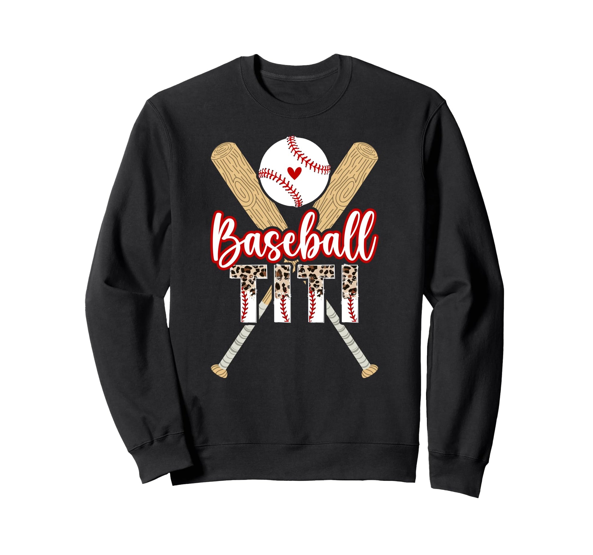 Baseball Titi Leopard Titi Sweatshirt - Casual Everyday Wear Men Women - T-Shirt, Sweatshirt, Hoodie