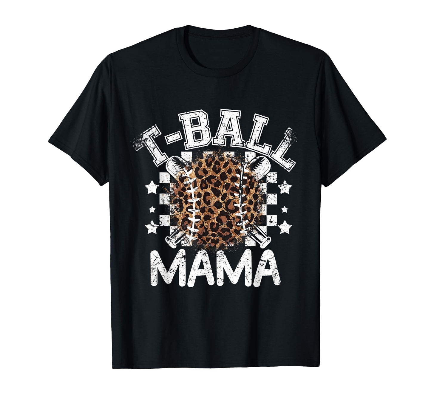 T Ball Teeball Mama Leopard Cheetah T-Shirt - Novelty Apparel Men Women - T-Shirt, Sweatshirt, Hoodie
