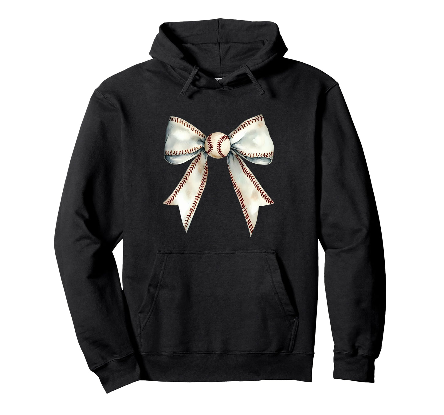 Baseball Coquette Bow Baseball Mom Hoodie - Graphic Print for Adults - T-Shirt, Sweatshirt, Hoodie