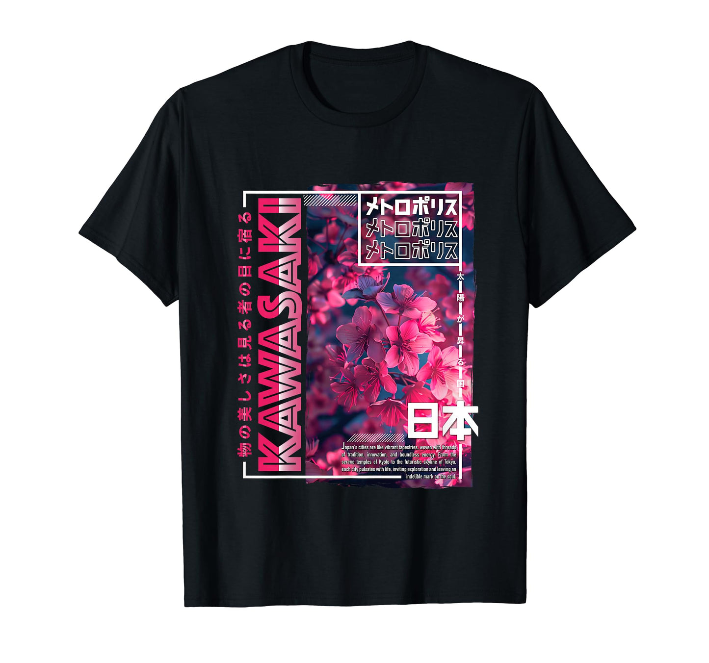 Kawasaki City 80S Synthwave Cherry T-Shirt - Minimalist Print Men Women - T-Shirt, Sweatshirt, Hoodie