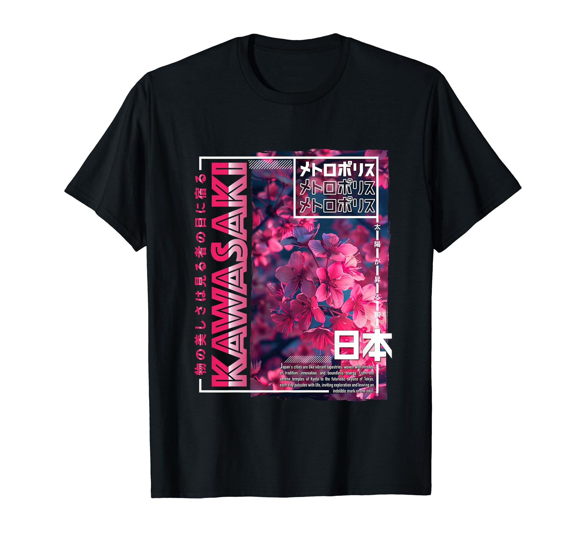 Kawasaki City 80S Synthwave Cherry T-Shirt - Minimalist Print Men Women - T-Shirt, Sweatshirt, Hoodie