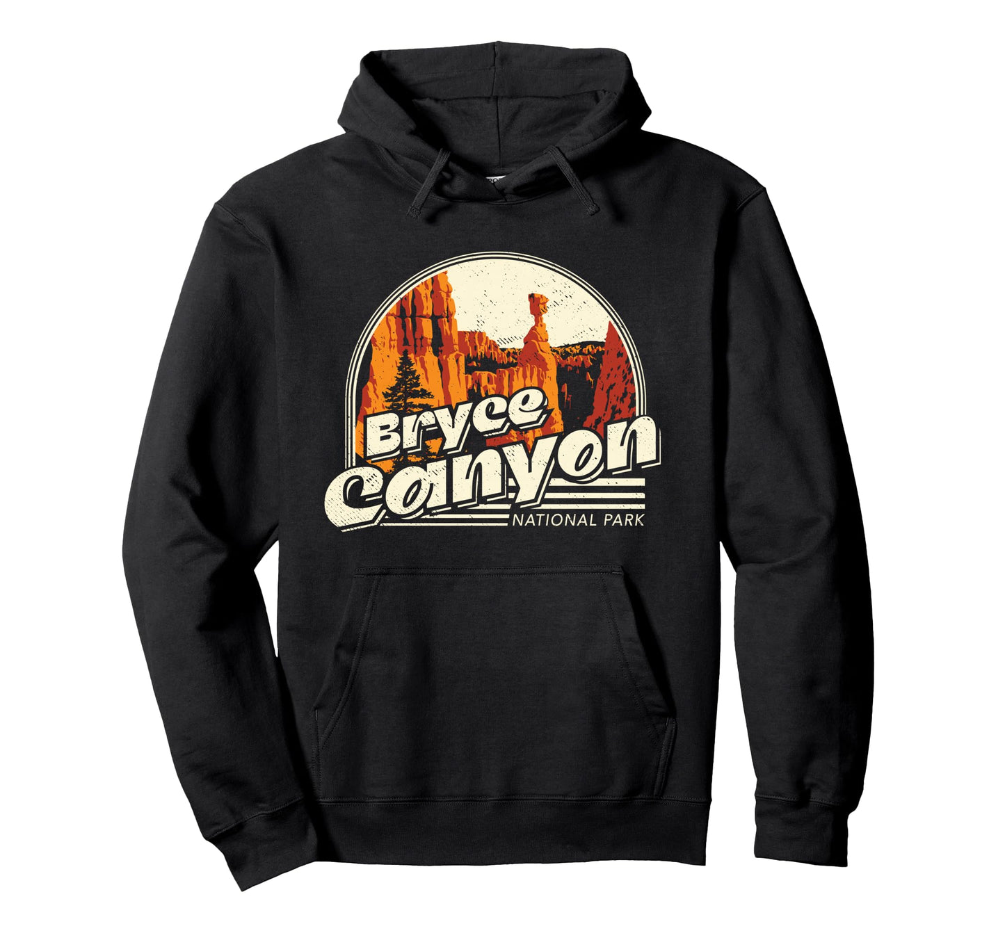 Bryce Canyon National Park Distressed Hoodie - Aesthetic Graphic Men Women - T-Shirt, Sweatshirt, Hoodie