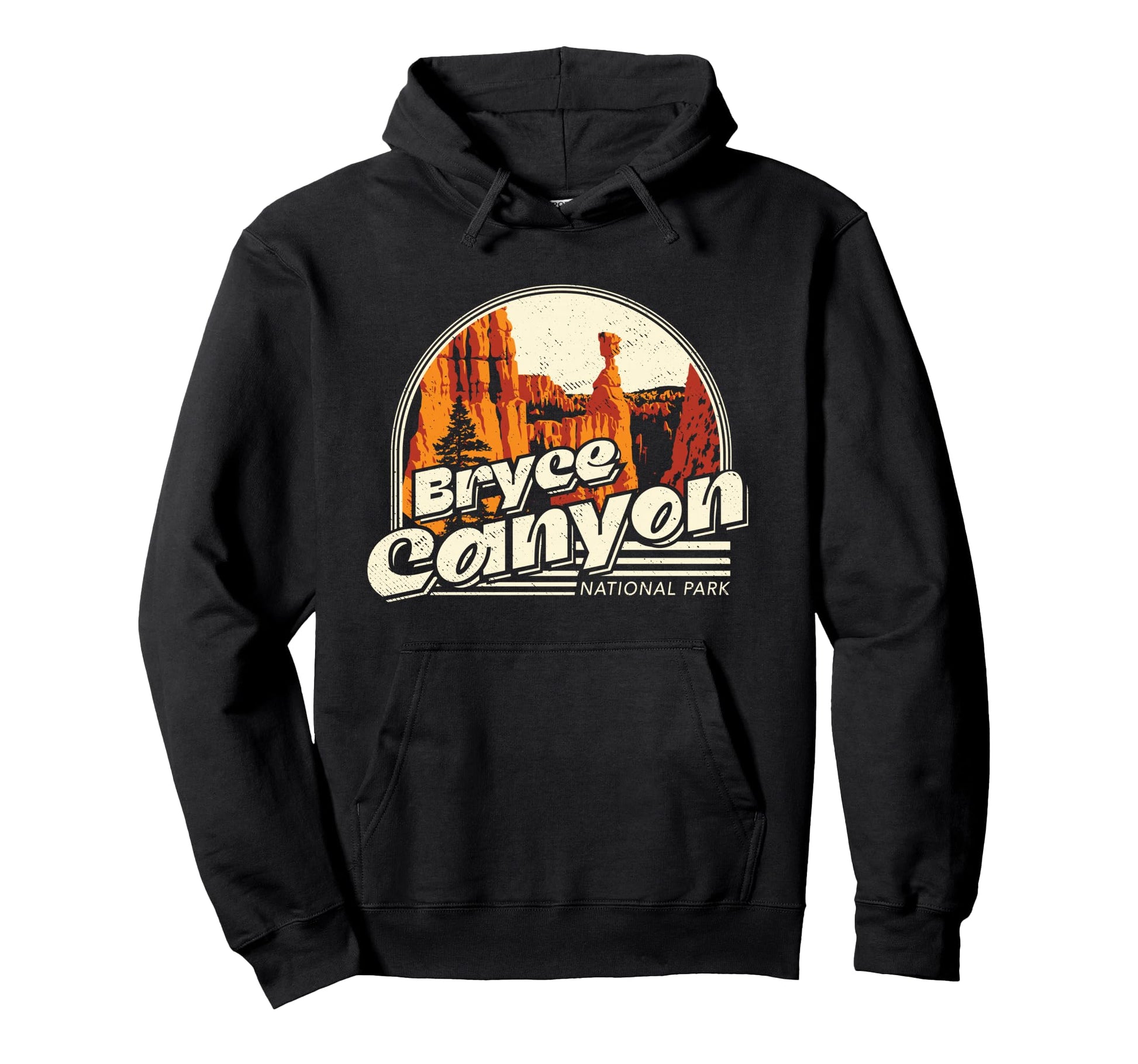 Bryce Canyon National Park Distressed Hoodie - Aesthetic Graphic Men Women - T-Shirt, Sweatshirt, Hoodie