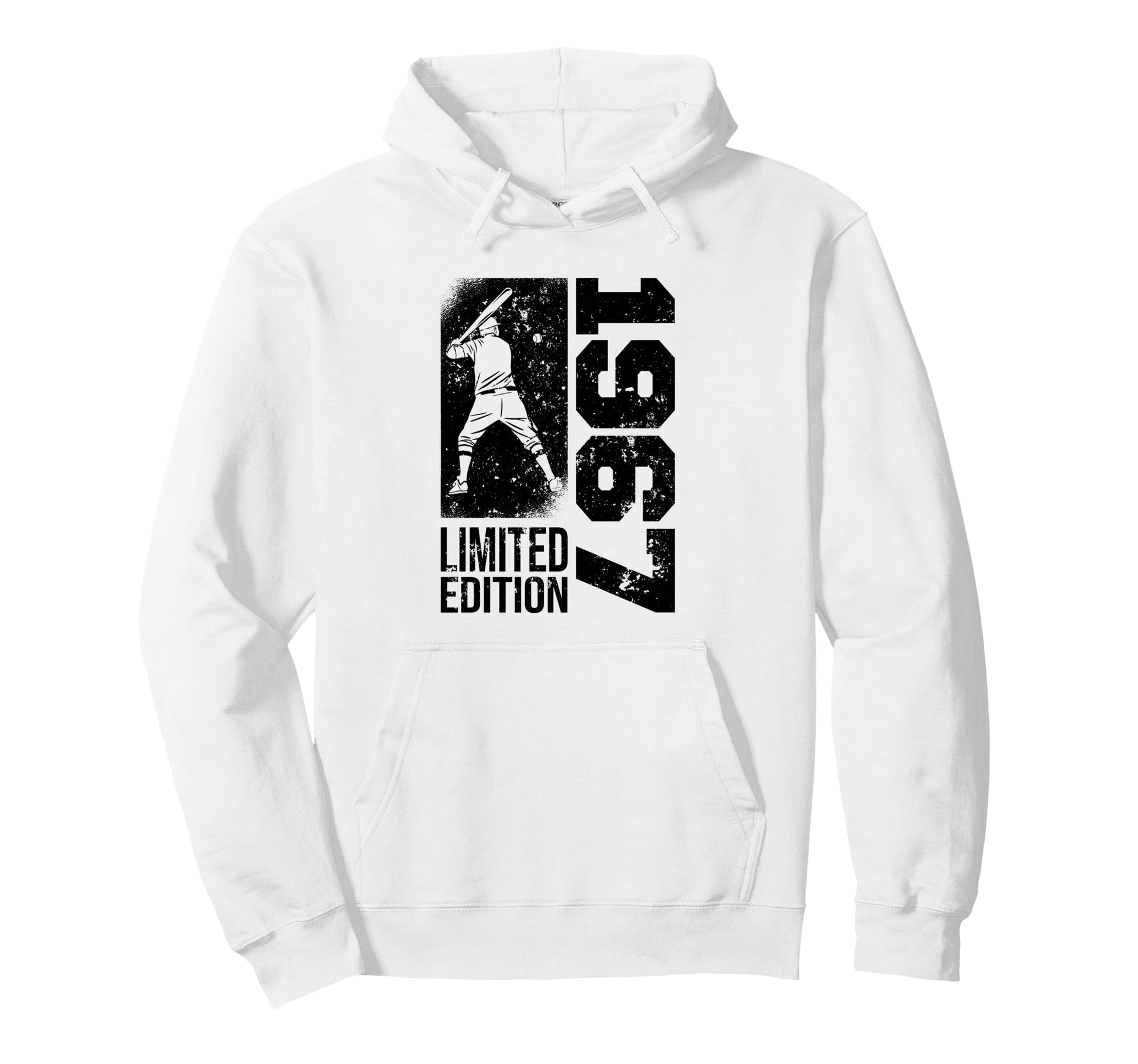 Baseball Player Born 1967 Birthday Hoodie - Fun Novelty Design Men Women - T-Shirt, Sweatshirt, Hoodie
