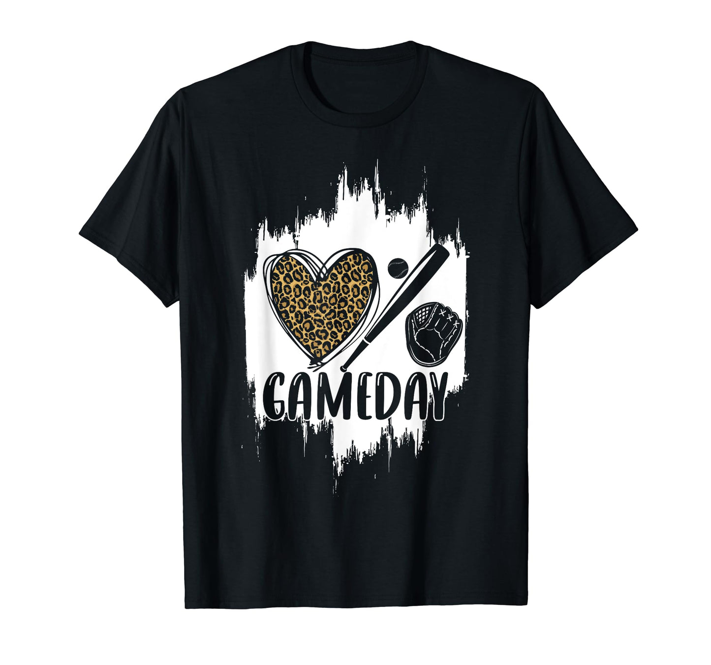 Baseball Game Day Leopard Cheetah T-Shirt - Streetwear Style for Adults - T-Shirt, Sweatshirt, Hoodie