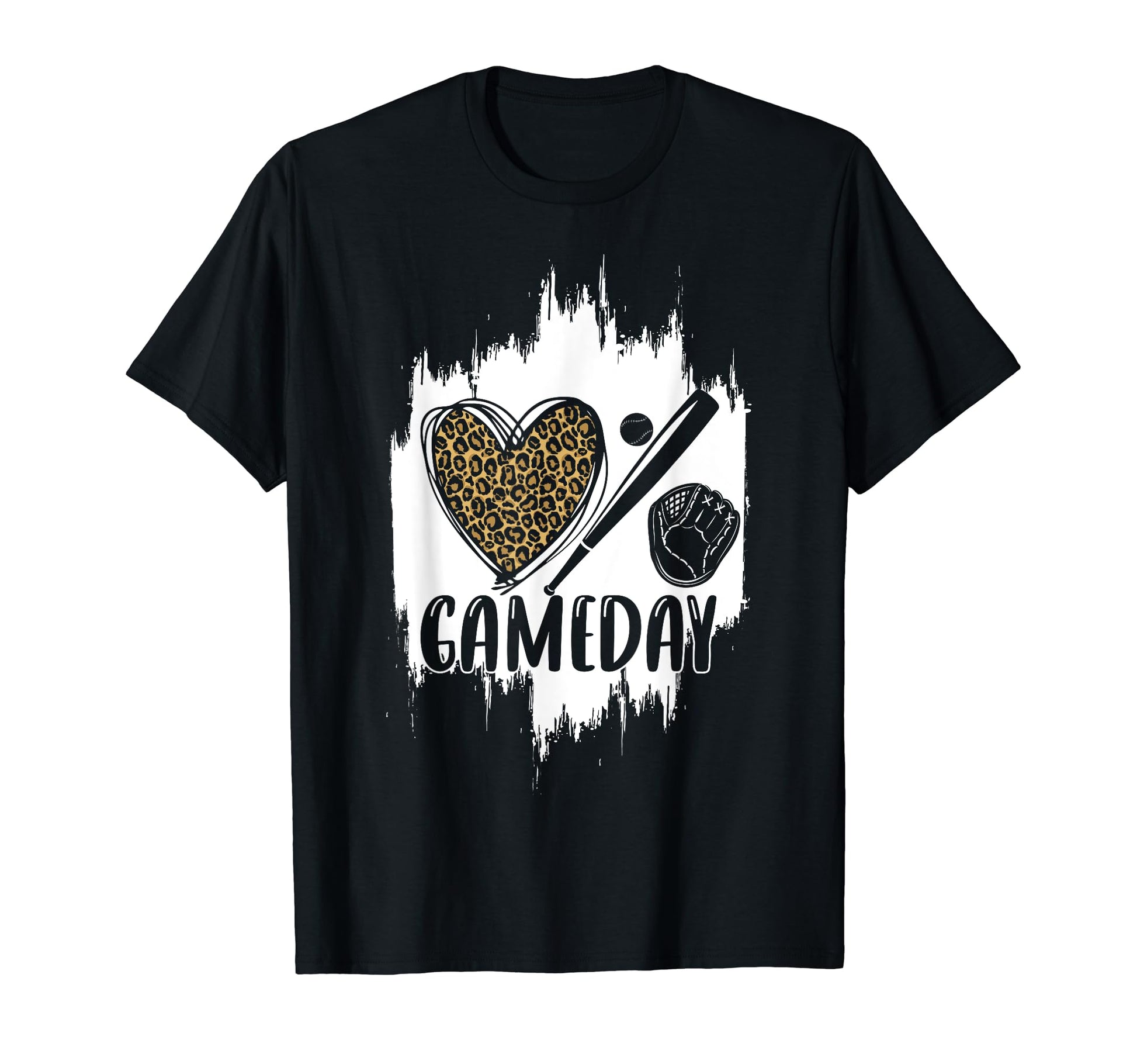 Baseball Game Day Leopard Cheetah T-Shirt - Streetwear Style for Adults - T-Shirt, Sweatshirt, Hoodie
