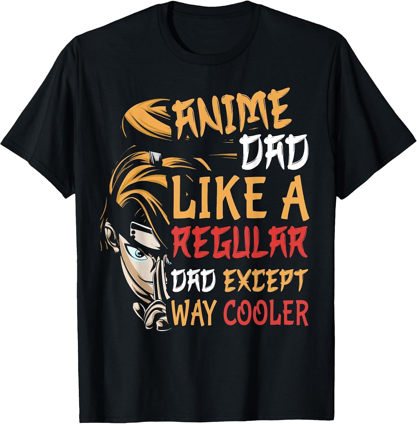 Funny Anime Father's Day Dad - Adult & Kids T-Shirts, Sweatshirts & Hoodies apparel design preview 1