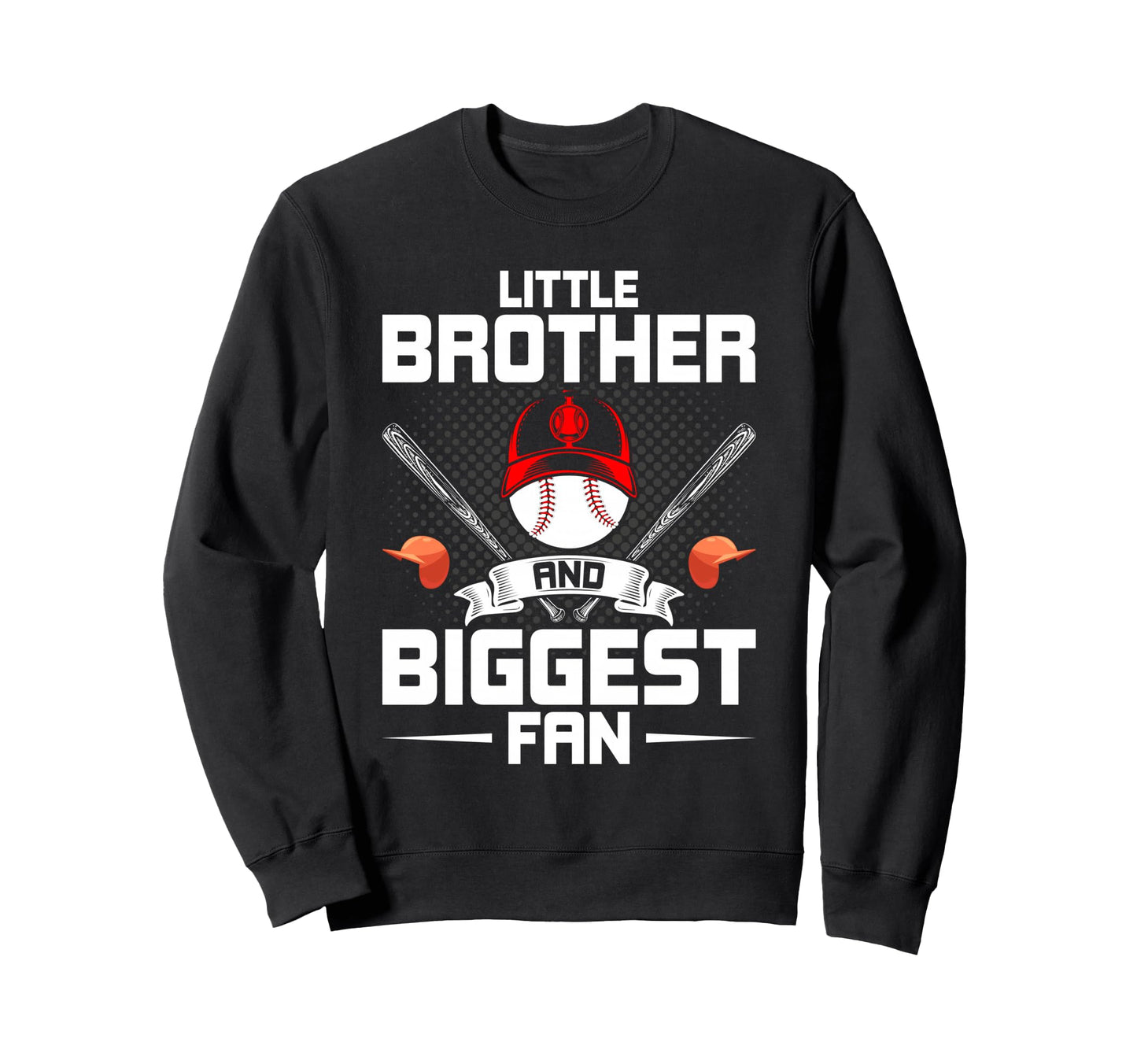 Little Brother And Biggest Fan Sweatshirt - Aesthetic Graphic for Adults - T-Shirt, Sweatshirt, Hoodie