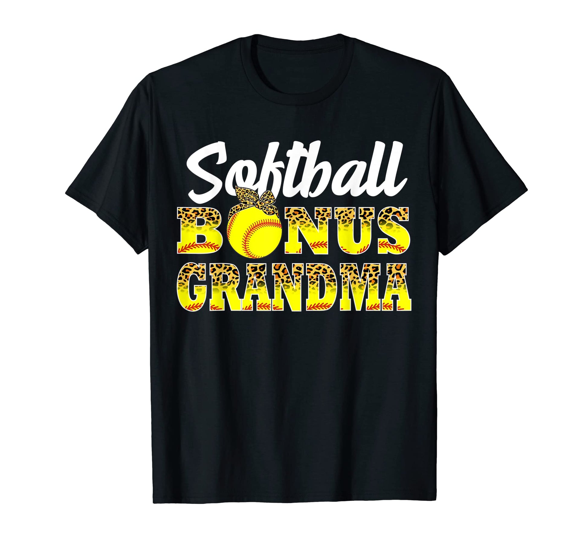 Softball Bonus Grandma Game Day T-Shirt - Fun Novelty Design for Adults - T-Shirt, Sweatshirt, Hoodie