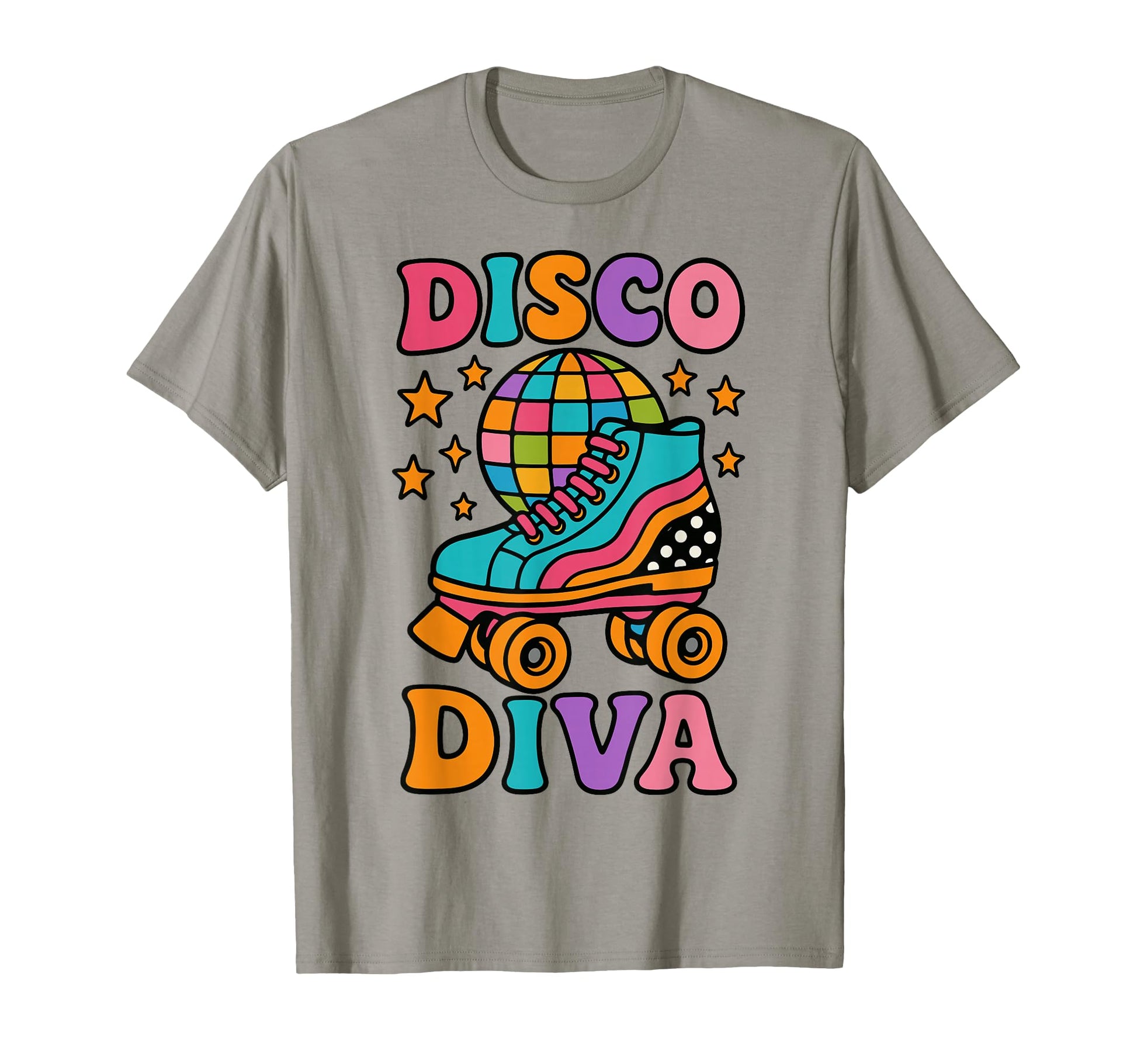 Disco Diva Roller Skate 70S Party T-Shirt - Aesthetic Graphic for Adults - T-Shirt, Sweatshirt, Hoodie