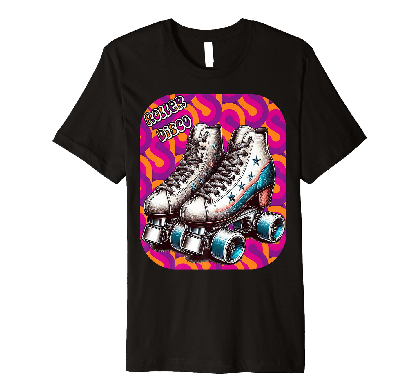Roller Disco 1970S Groovy Roller Skates T-Shirt - Graphic Print for Adults - T-Shirt, Sweatshirt, Hoodie