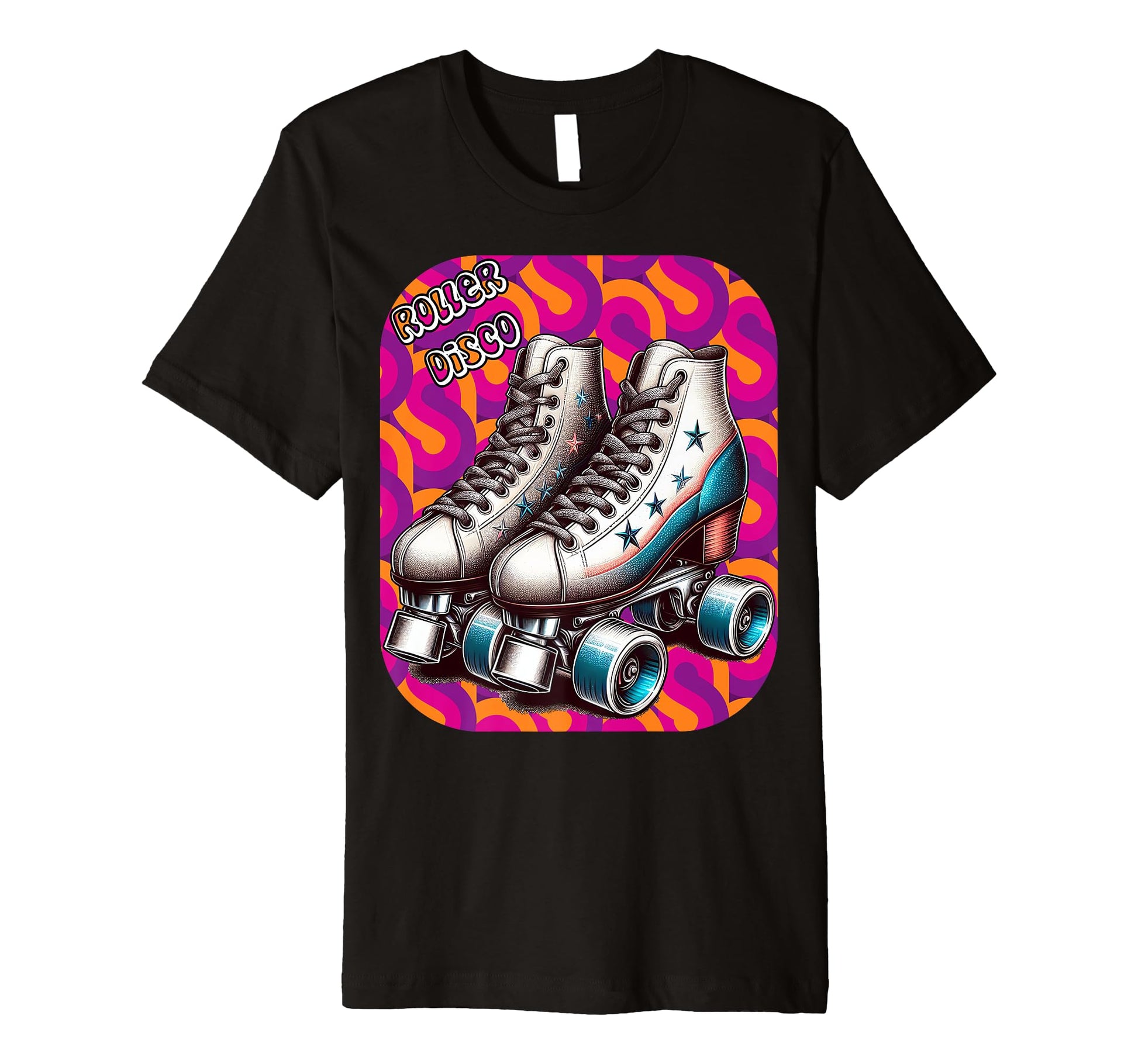 Roller Disco 1970S Groovy Roller Skates T-Shirt - Graphic Print for Adults - T-Shirt, Sweatshirt, Hoodie