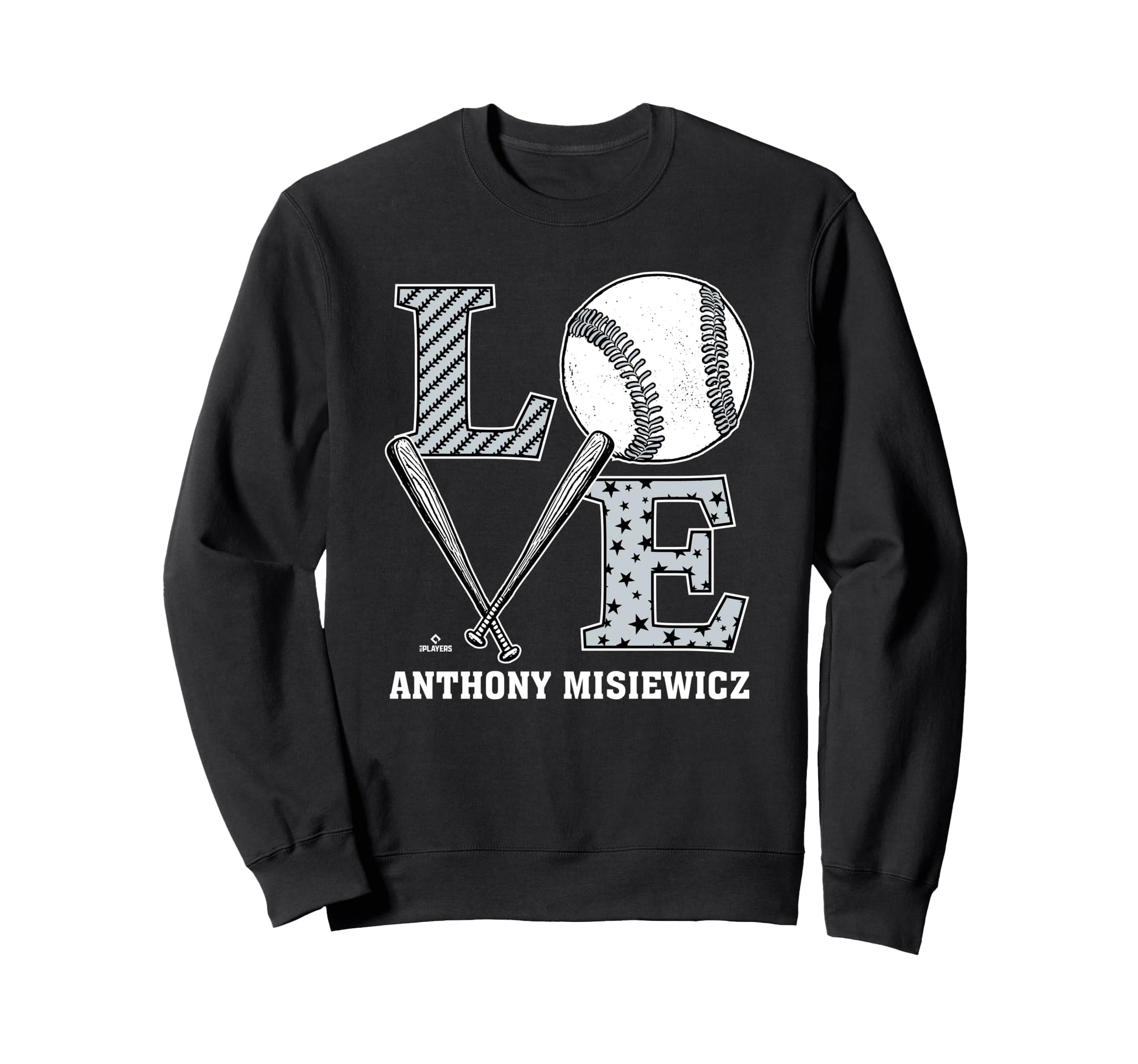 Distressed Baseball Love Anthony Sweatshirt - Fun Novelty Design Unisex - T-Shirt, Sweatshirt, Hoodie