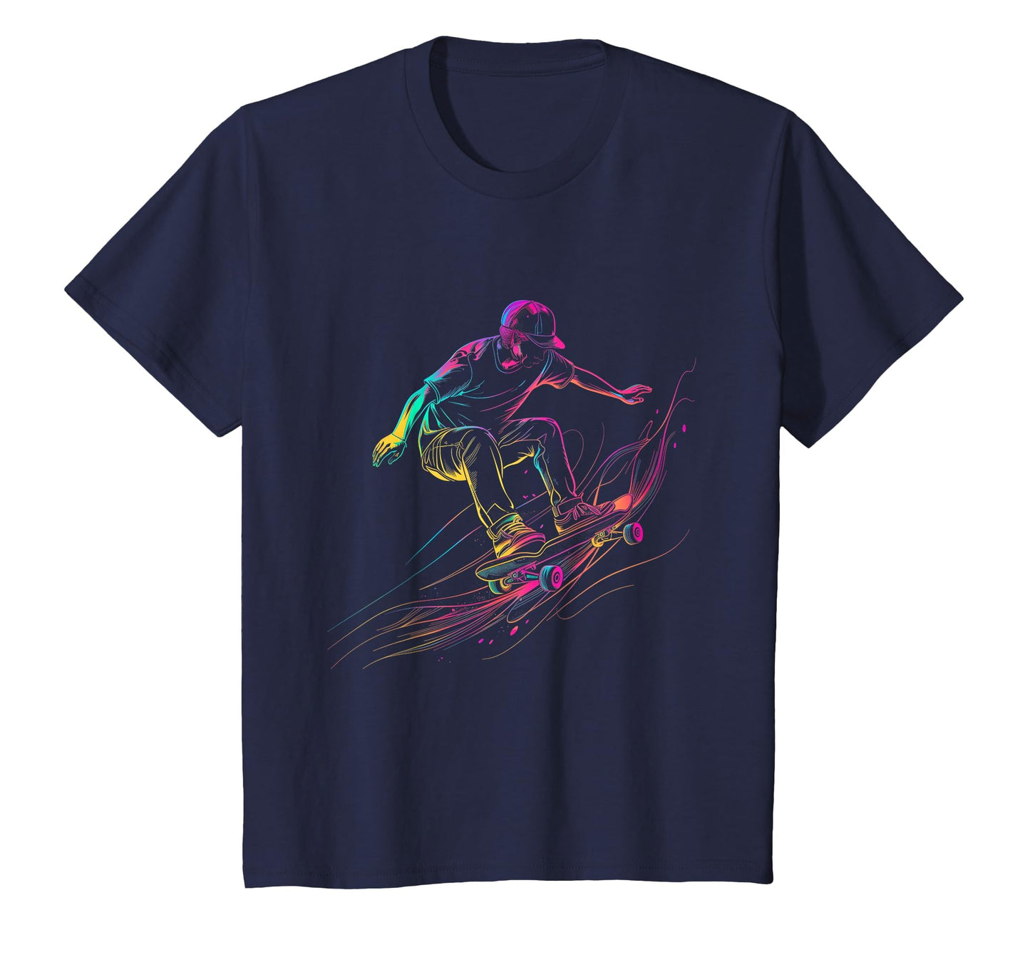 Skateboard Skateboarding Skater T-Shirt - Custom Art Print for Adults - T-Shirt, Sweatshirt, Hoodie