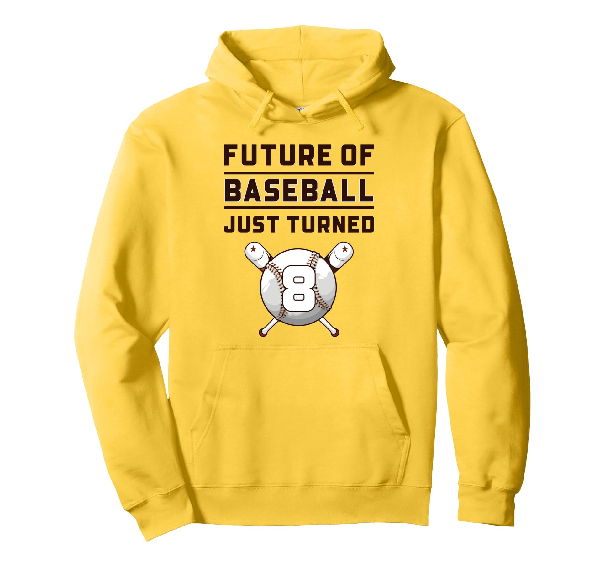 8 Year Old Baseball Birthday Hoodie - Aesthetic Graphic for Adults - T-Shirt, Sweatshirt, Hoodie