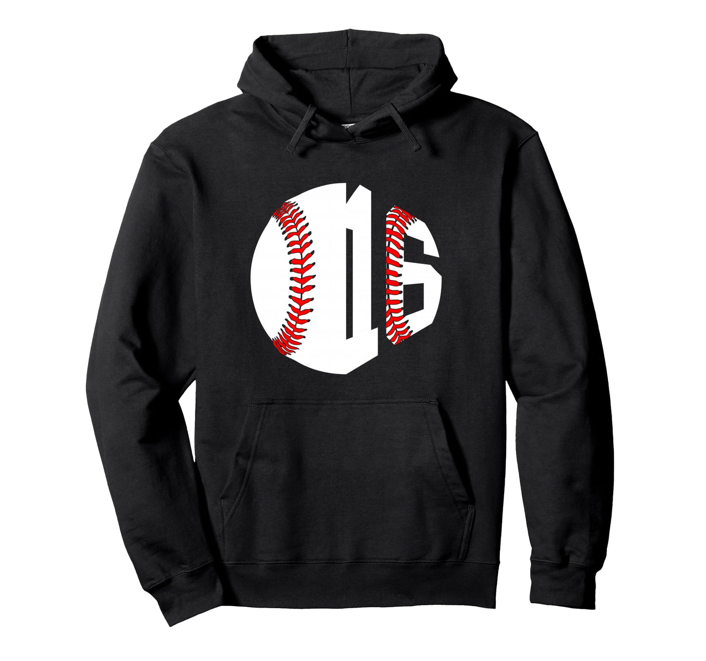 Number 16 Years Baseball 16Th Birthday Hoodie - Streetwear Style Unisex - T-Shirt, Sweatshirt, Hoodie