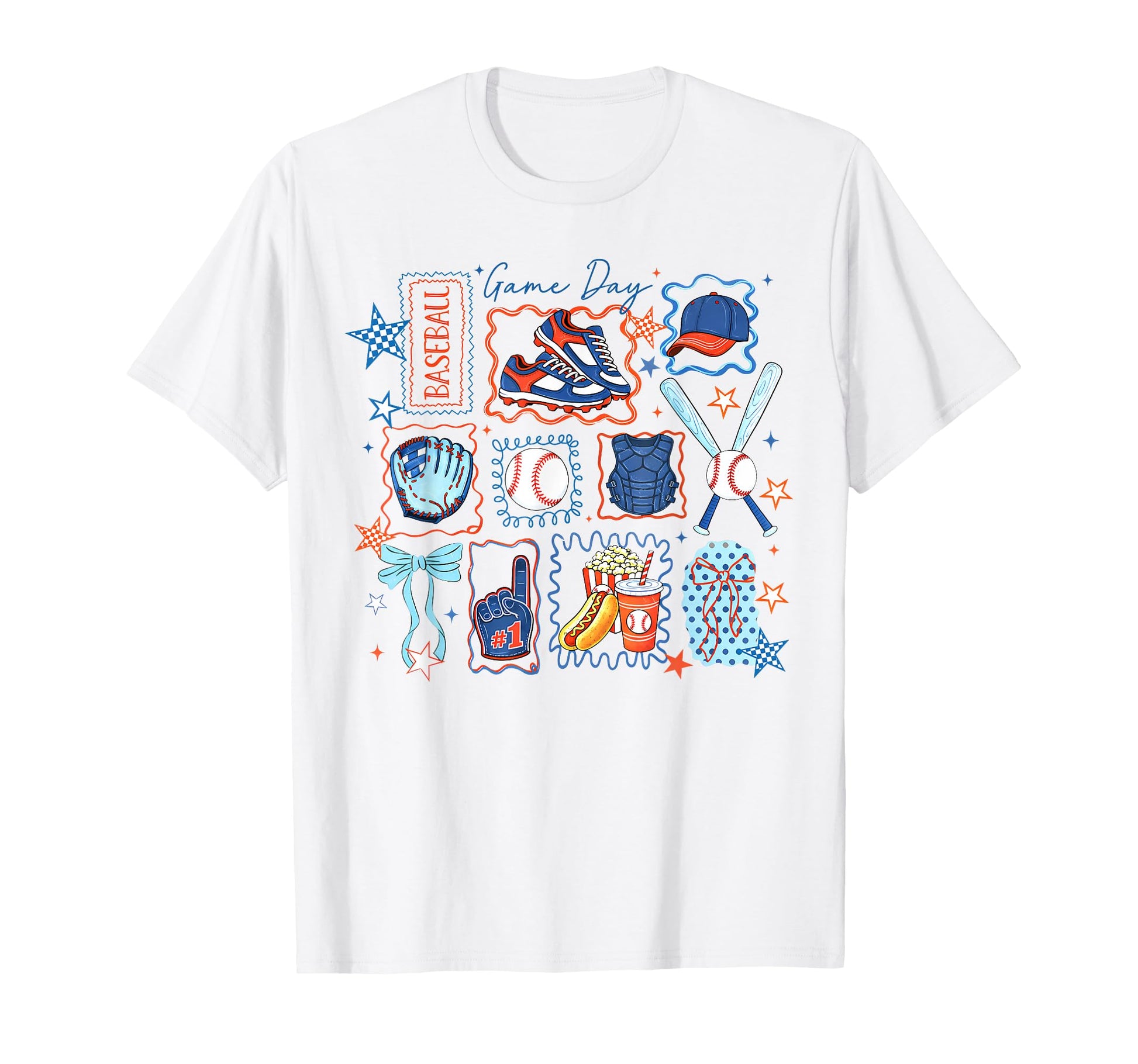 Game Day Baseball Mom Aesthetic T-Shirt - Fun Novelty Design for Adults - T-Shirt, Sweatshirt, Hoodie