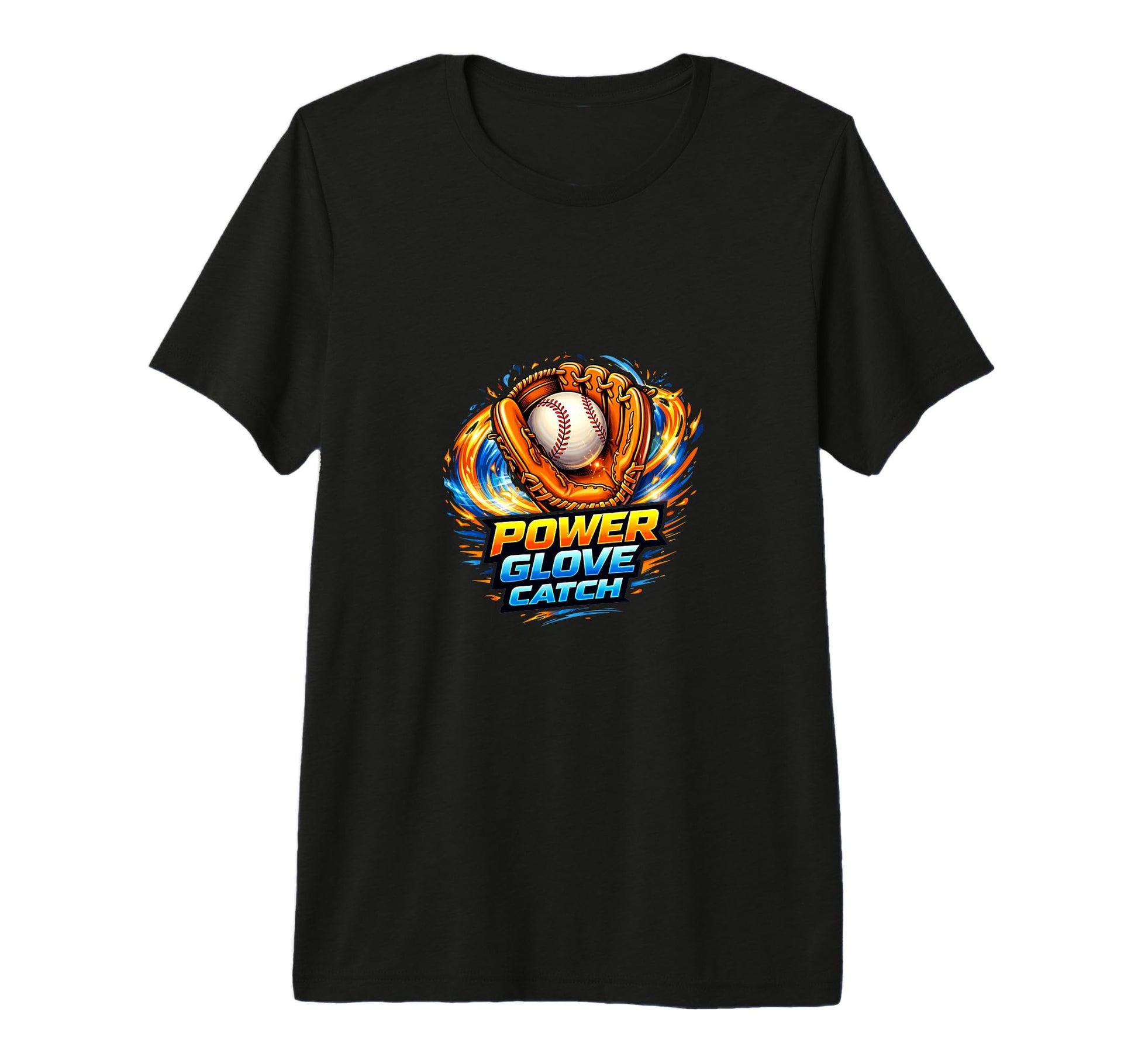 Mens Power Glove Catch Baseball T-Shirt - Novelty Apparel for Adults - T-Shirt, Sweatshirt, Hoodie