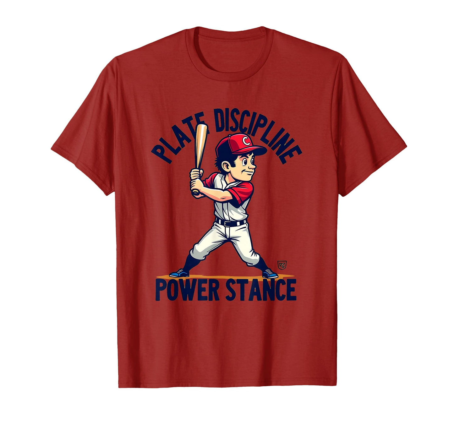 Plate Discipline Power Stance Baseball T-Shirt - Unique Graphic for Adults - T-Shirt, Sweatshirt, Hoodie