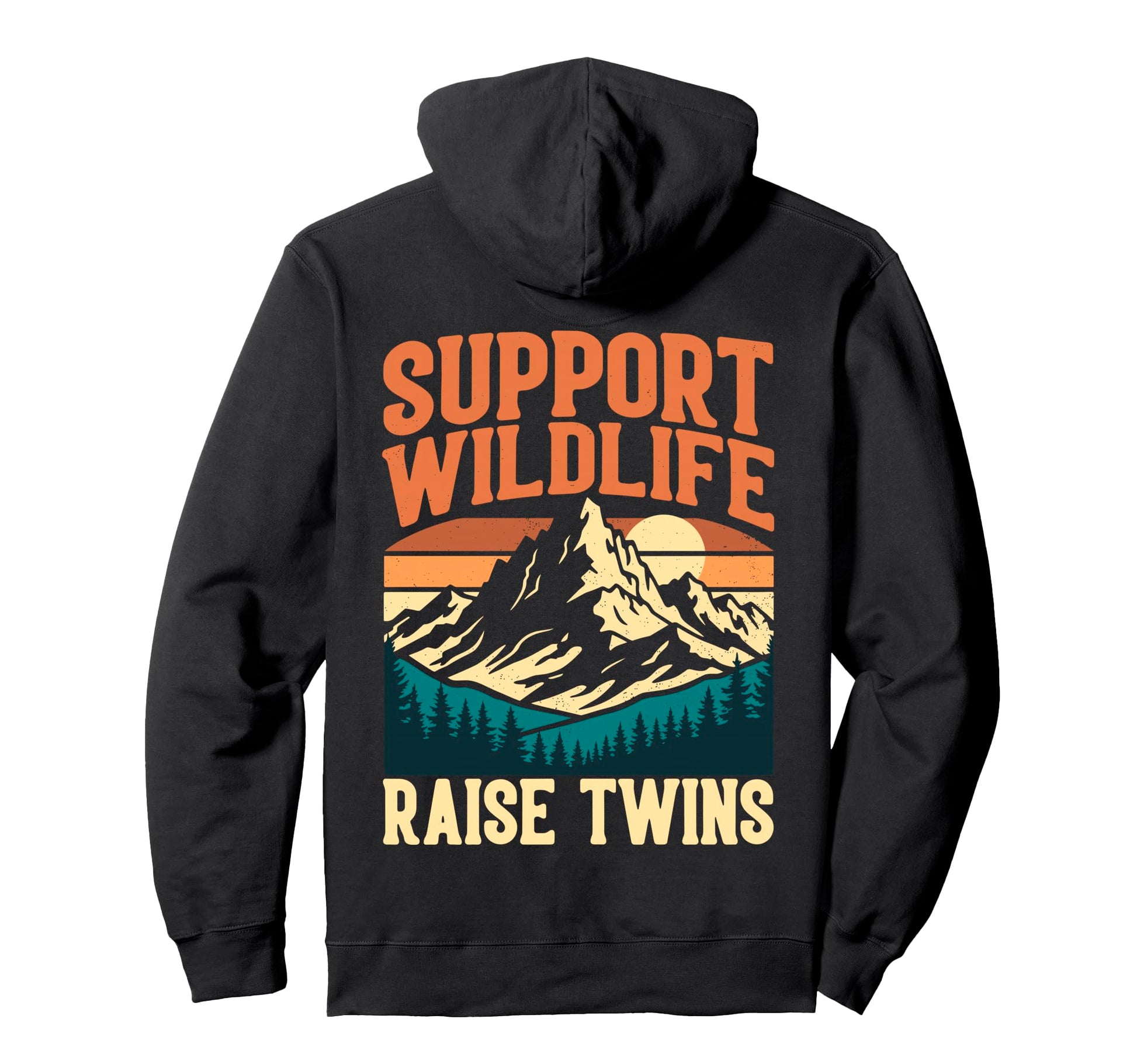 Support Wildlife Raise Twins Hoodie - Casual Everyday Wear for Adults - T-Shirt, Sweatshirt, Hoodie