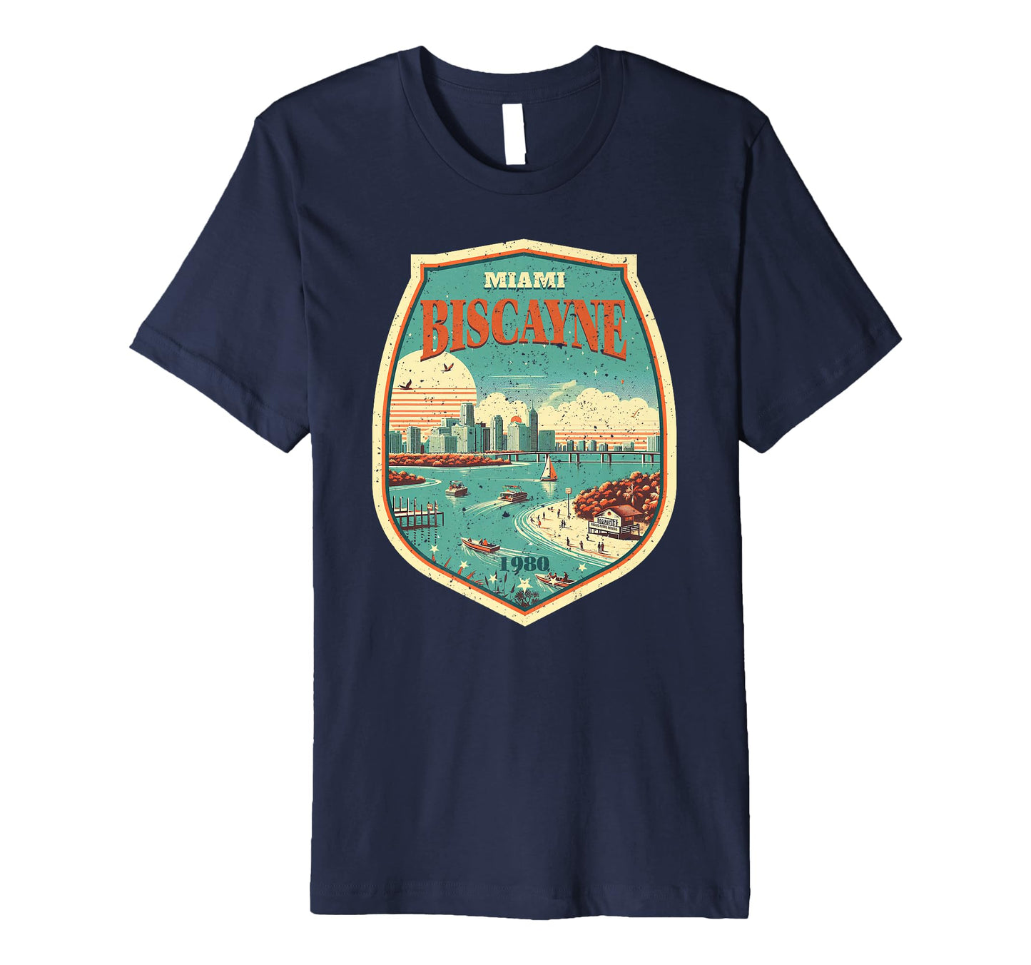 Biscayne National Park Badge Shape T-Shirt - Graphic Print for Adults - T-Shirt, Sweatshirt, Hoodie
