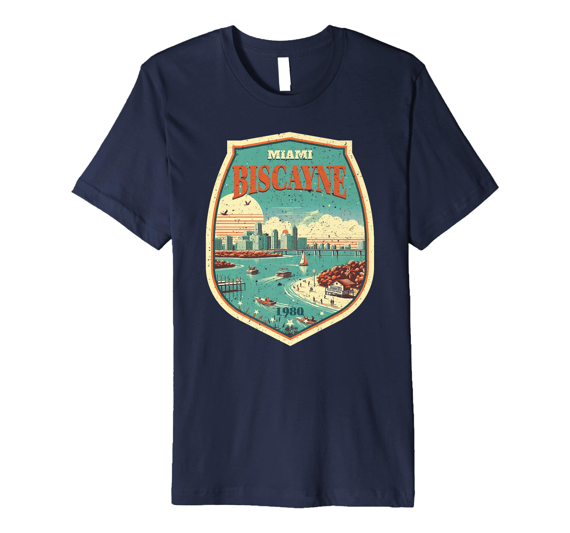 Biscayne National Park Badge Shape T-Shirt - Graphic Print for Adults - T-Shirt, Sweatshirt, Hoodie