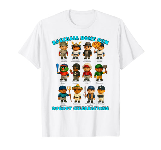 Baseball Homerun City Team Dugout T-Shirt - Novelty Apparel Unisex - T-Shirt, Sweatshirt, Hoodie