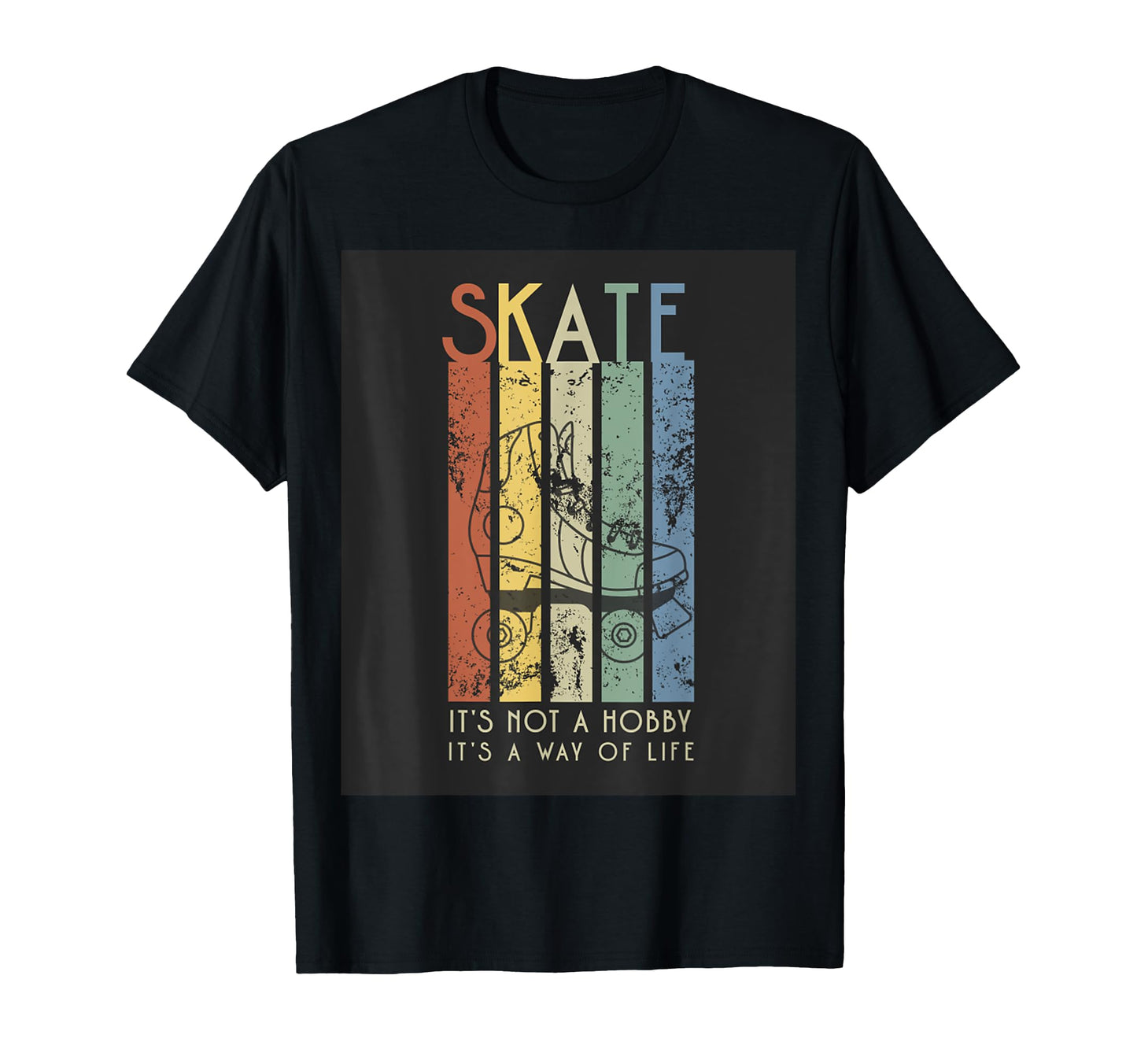 Roller Skate Skater Derby Artistic T-Shirt - Fun Novelty Design Unisex - T-Shirt, Sweatshirt, Hoodie
