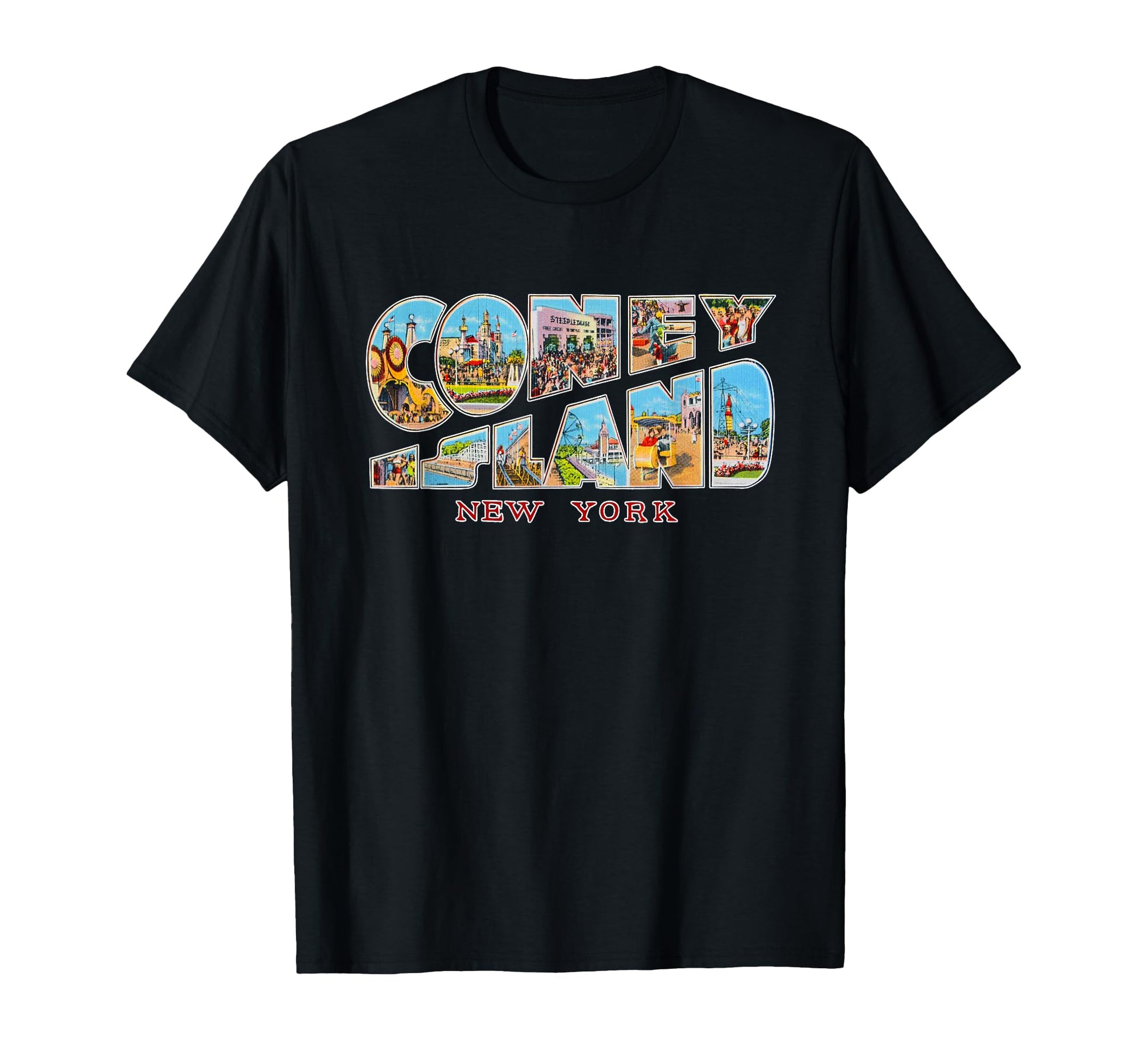 Coney Island New York Ny Souvenir T-Shirt - Casual Everyday Wear for Adults - T-Shirt, Sweatshirt, Hoodie