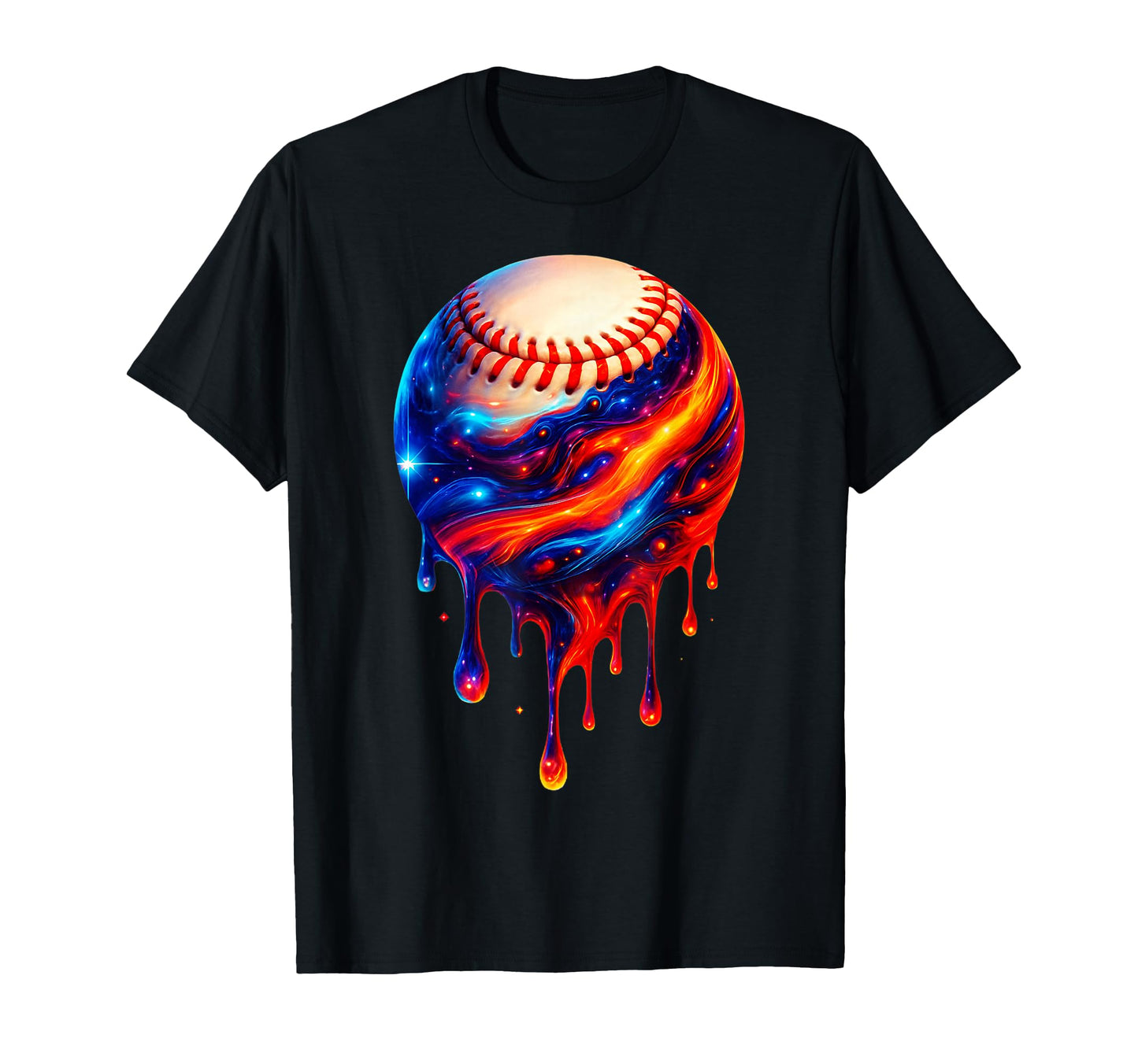 Baseball Planet Drip Baseball Drip T-Shirt - Streetwear Style Unisex - T-Shirt, Sweatshirt, Hoodie