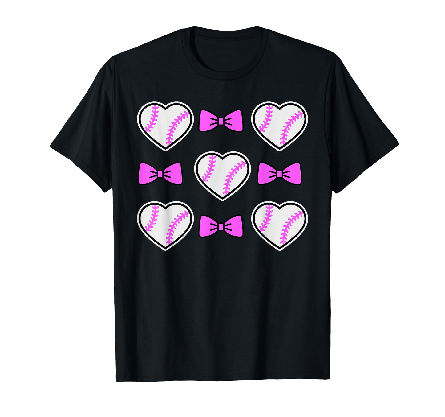 Coquette Bow Baseball Mom Mothers T-Shirt - Casual Everyday Wear Men Women - T-Shirt, Sweatshirt, Hoodie