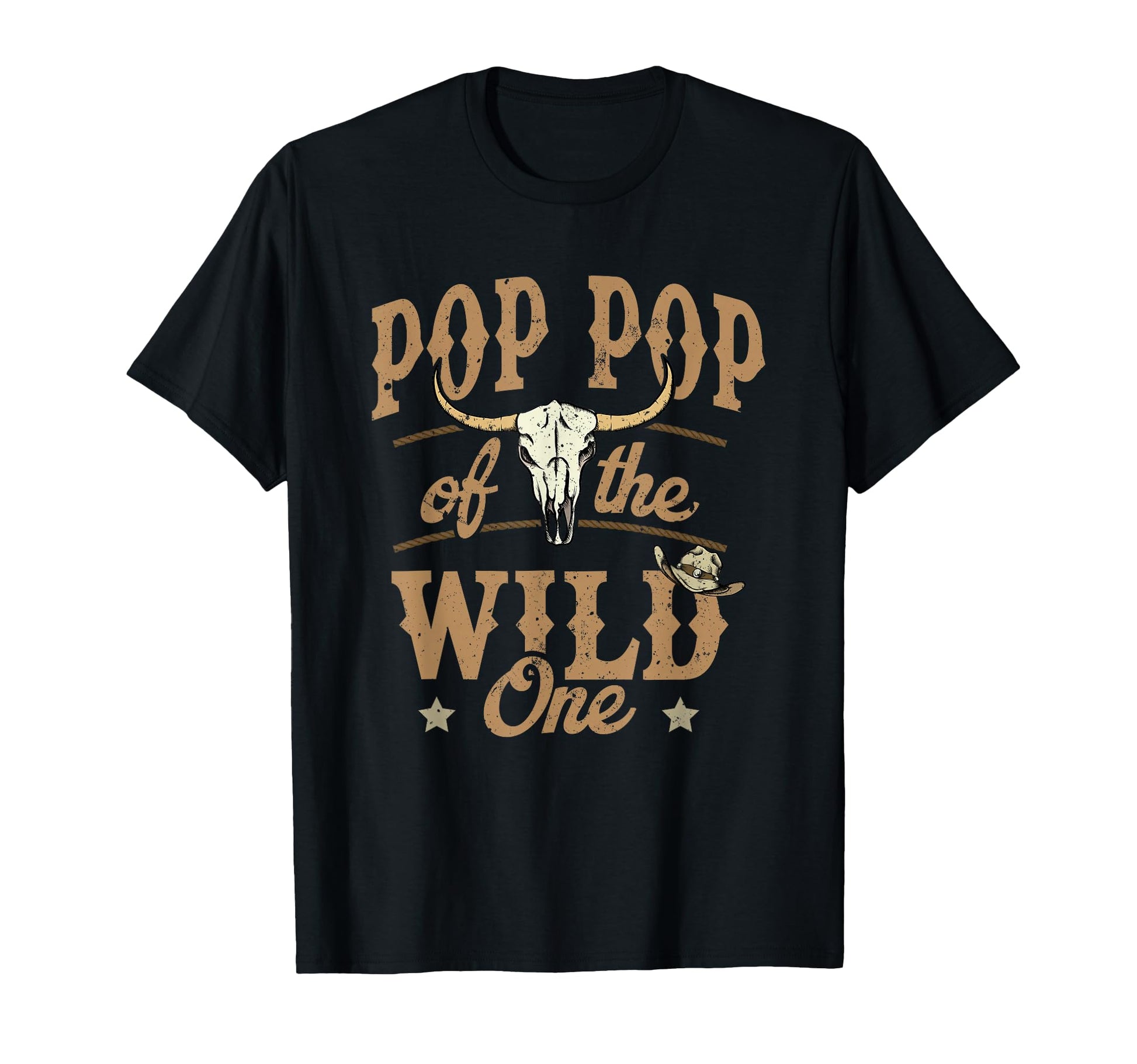 Pop Pop Wild One Cowboy Western Rodeo T-Shirt - Aesthetic Graphic Unisex - T-Shirt, Sweatshirt, Hoodie