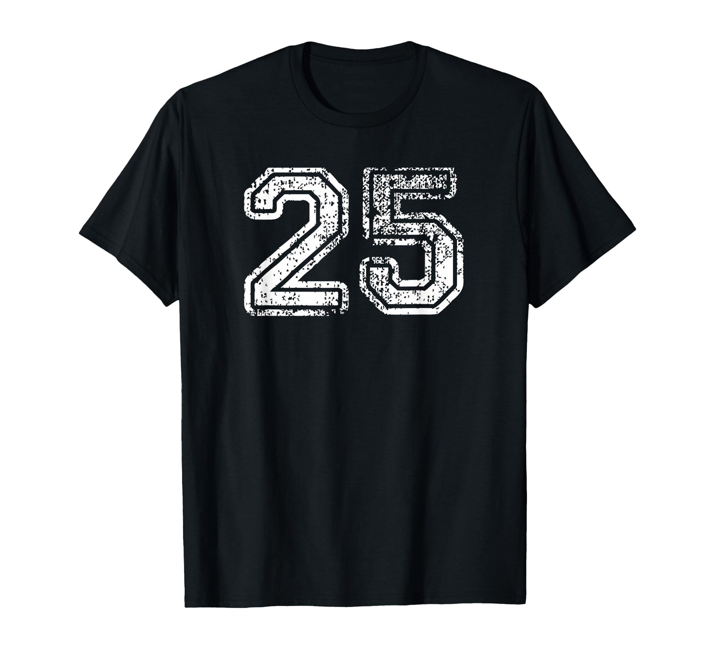 Number 25 Baseball Football Soccer T-Shirt - Unique Graphic for Adults - T-Shirt, Sweatshirt, Hoodie