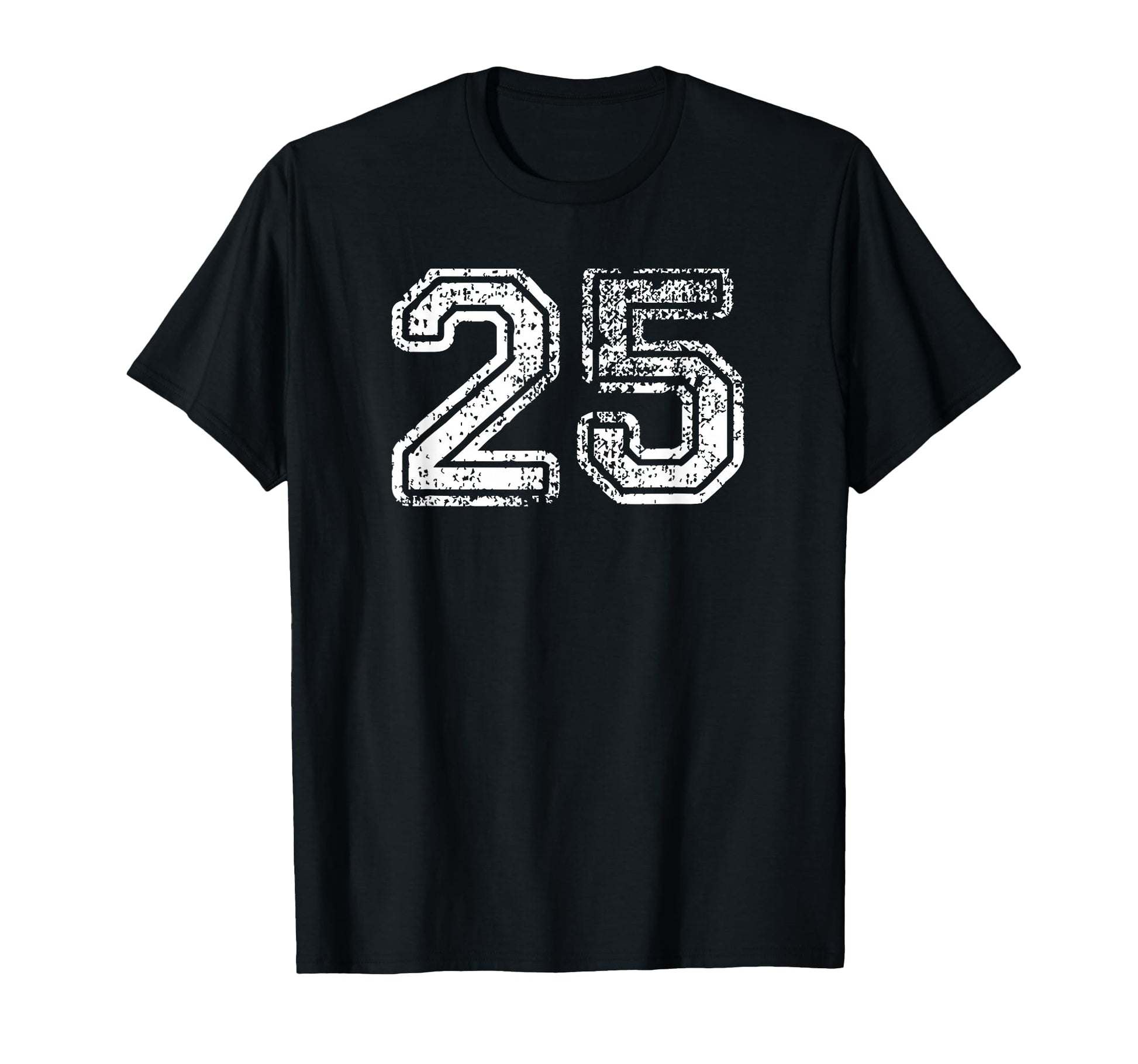 Number 25 Baseball Football Soccer T-Shirt - Unique Graphic for Adults - T-Shirt, Sweatshirt, Hoodie